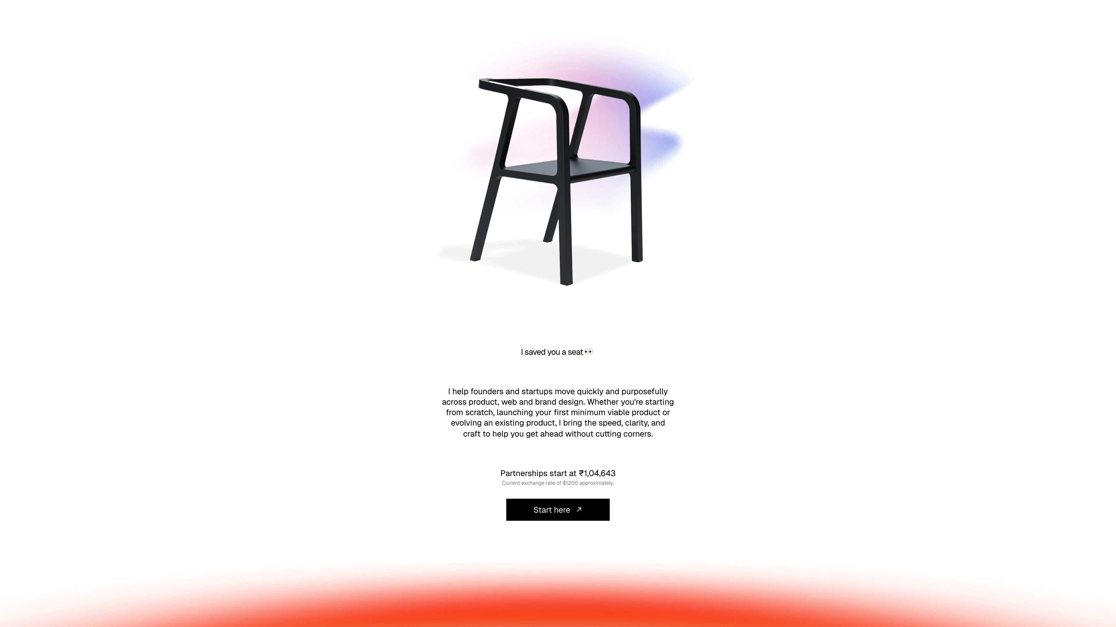 Full page screenshot of the Abhijit Rout website. Abhijit Rout is a creative generalist specialised in visual design, interface …