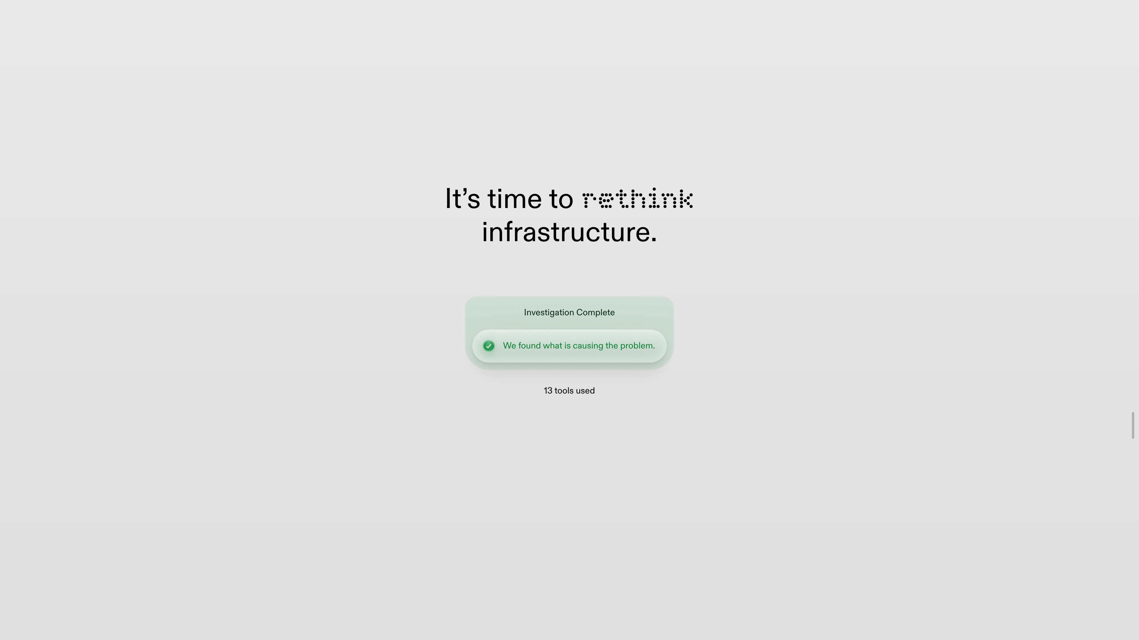 Full page screenshot of the Antimetal website. For everything that happens after you deploy. Antimetal is the AI platform to …