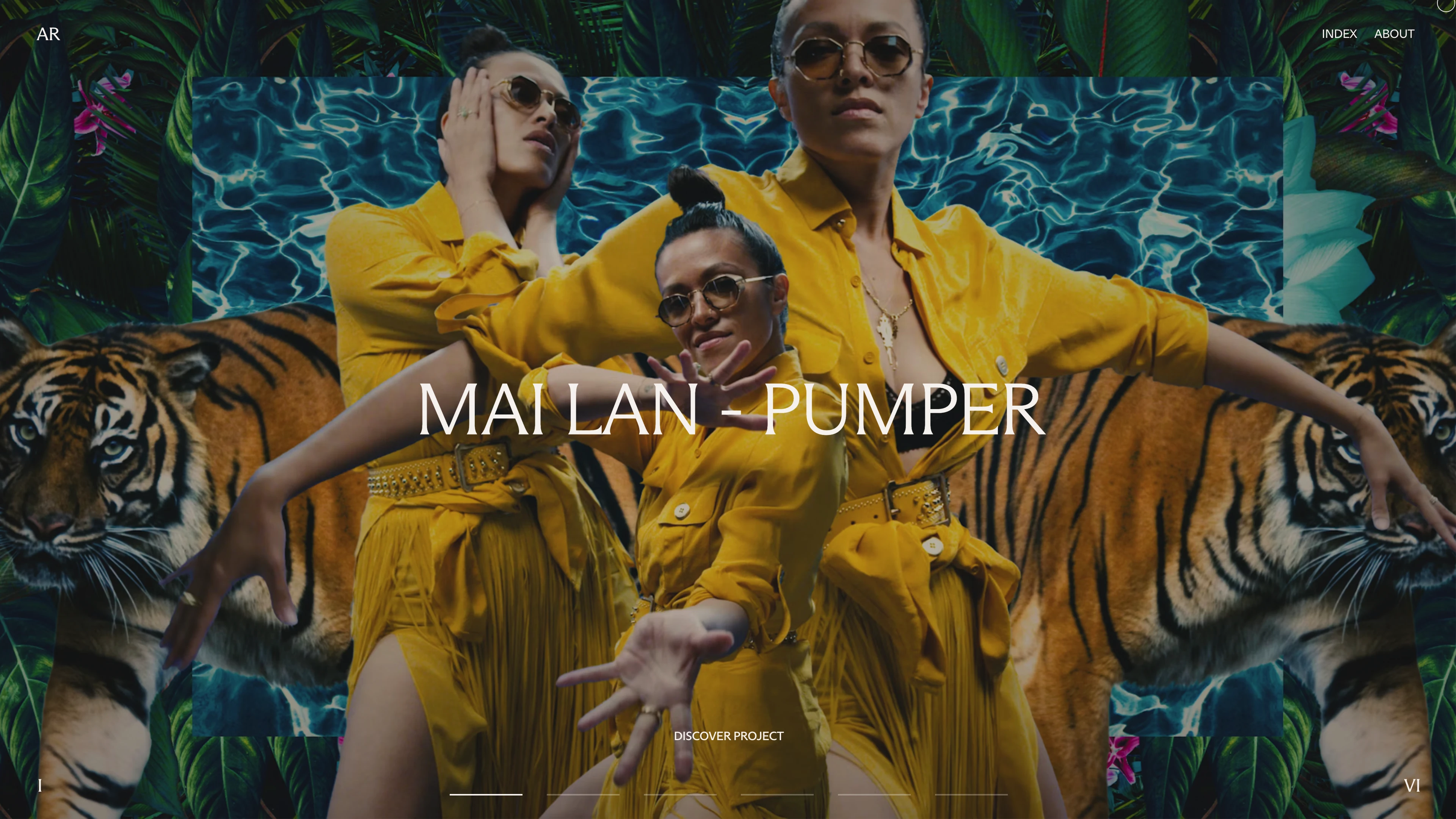 Full page screenshot of the Arnaud Rocca website. Freelance creative developer and co-founder of TOOSOON, a Paris-based creative …