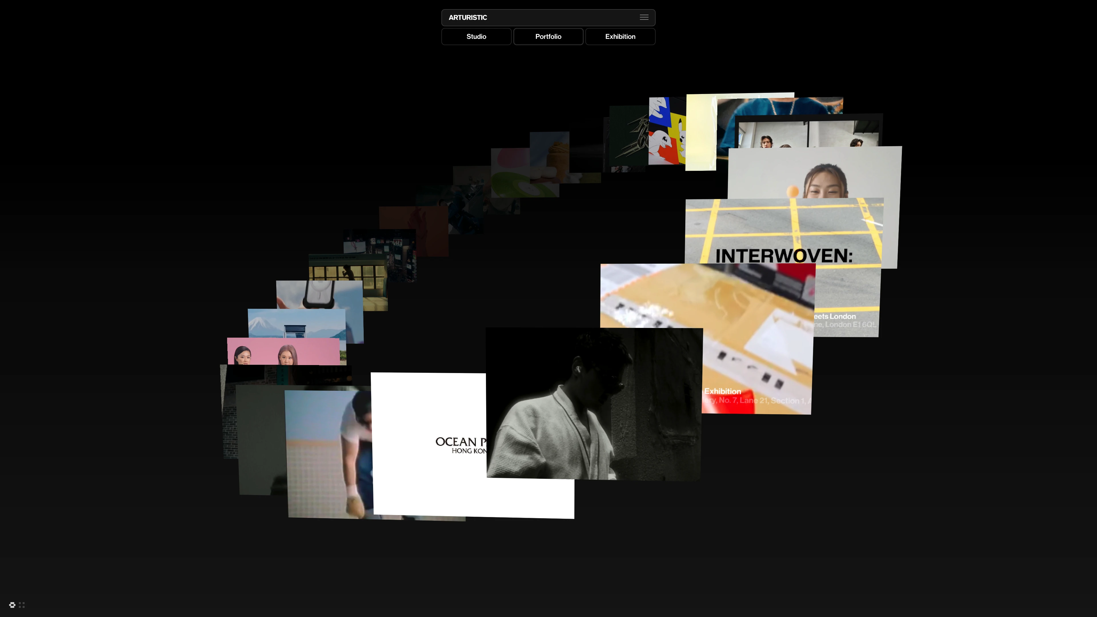 Full page screenshot of the ARTURISTIC website. Arturistic stands for Art, Culture and Futuristic. With a mission to Discover …