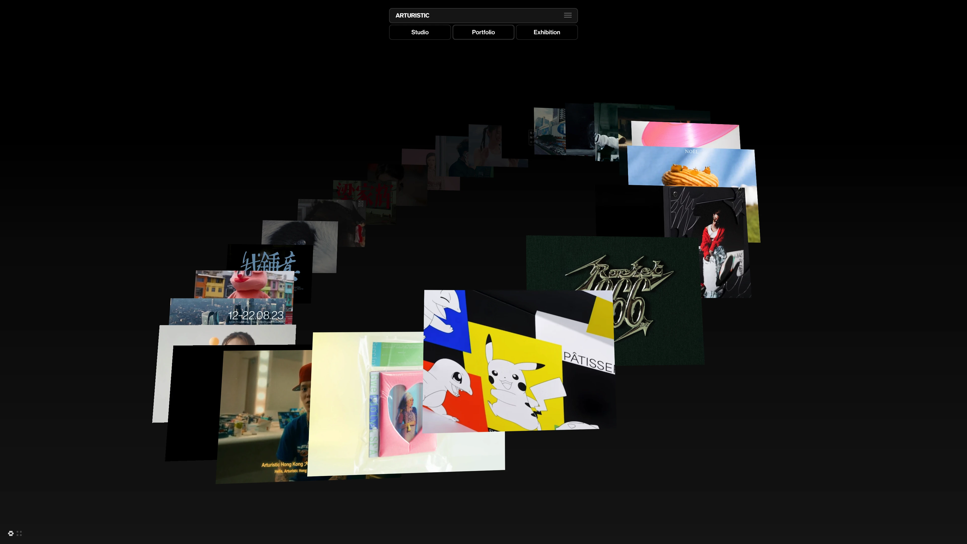 Full page screenshot of the ARTURISTIC website. Arturistic stands for Art, Culture and Futuristic. With a mission to Discover …