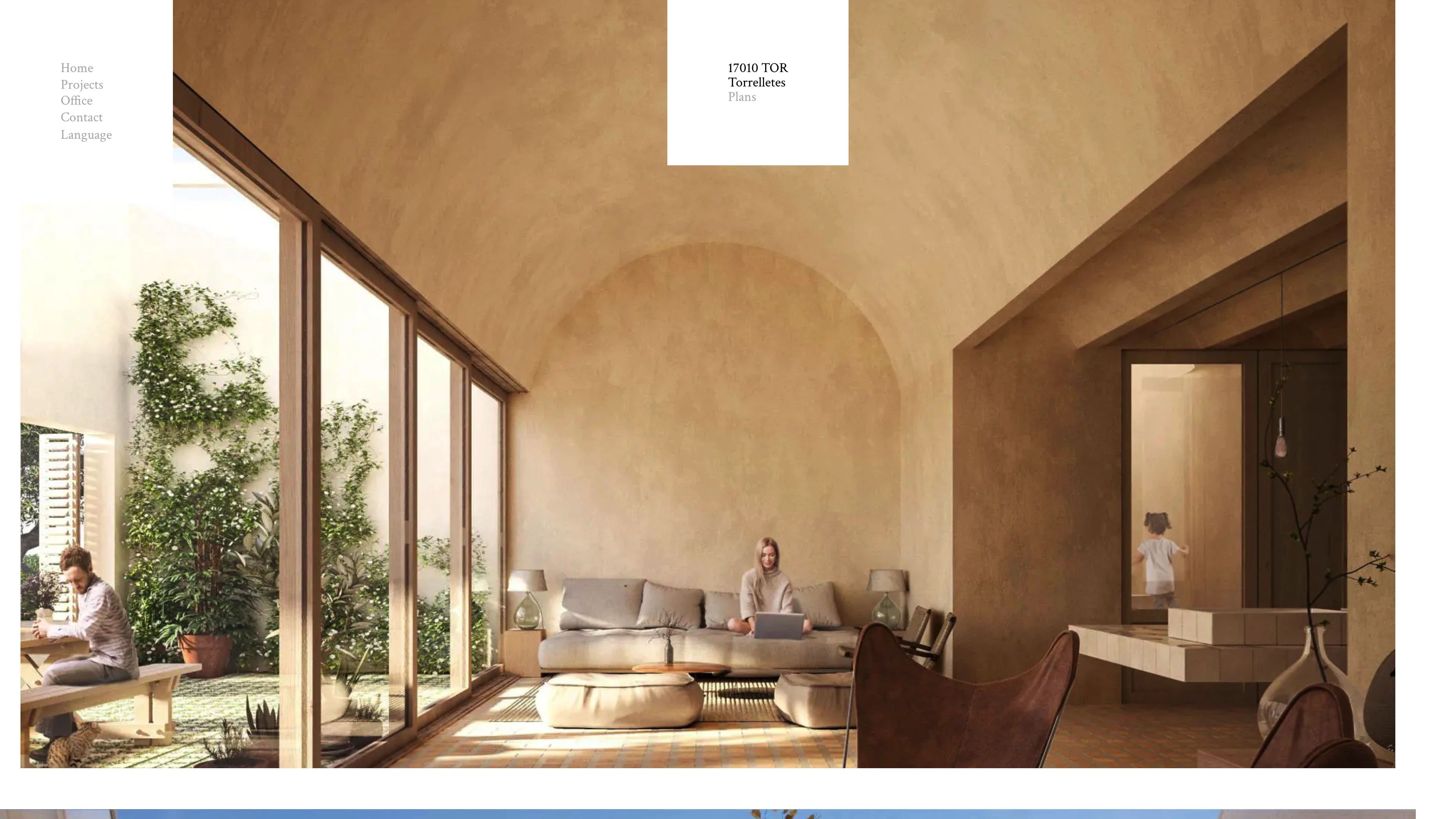 Full page screenshot of the Biga website. Estudi Biga is a cooperative of architects founded in 2018 and based in …