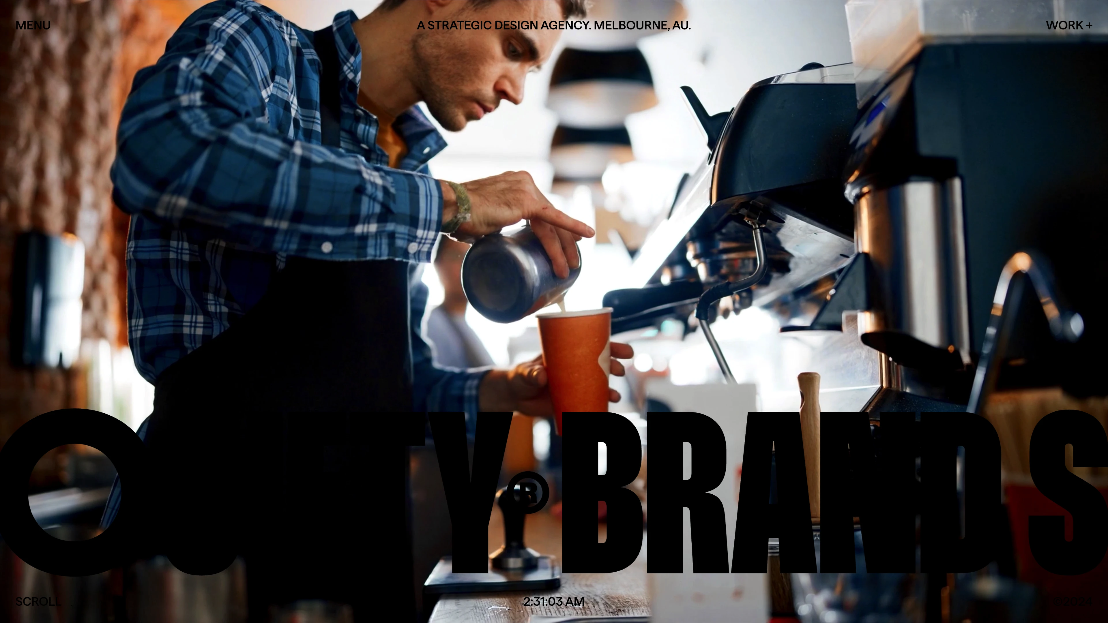 Full page screenshot of the Brand Society website. Brand Society is an award-winning strategic brand design agency with a focus on …