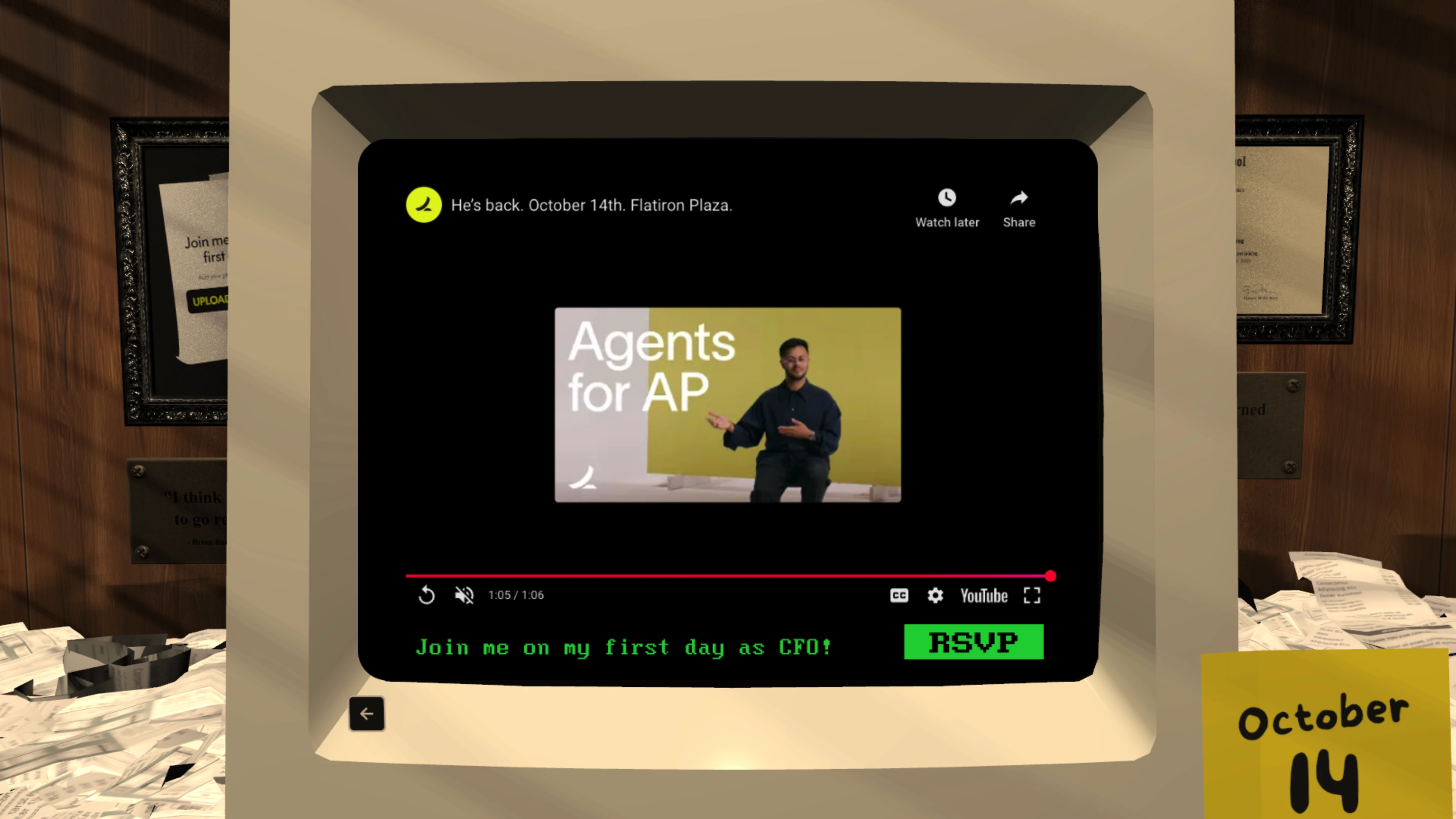 Full page screenshot of the Brian's Office website. Welcome to Brian's Office.