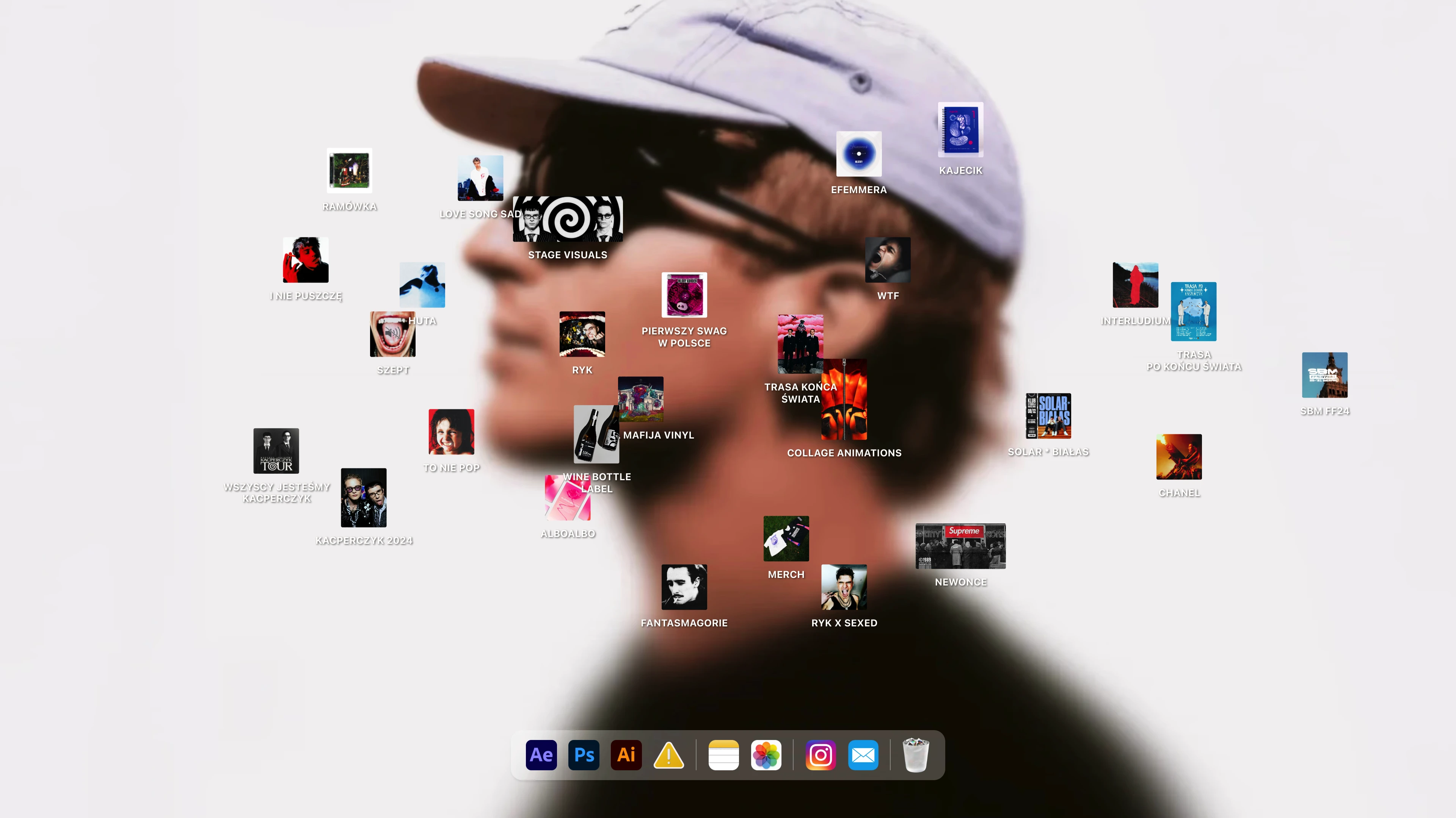 Full page screenshot of the bychudy website. Art Director, Graphic Designer, Photographer, and even Stylist sometimes, but …