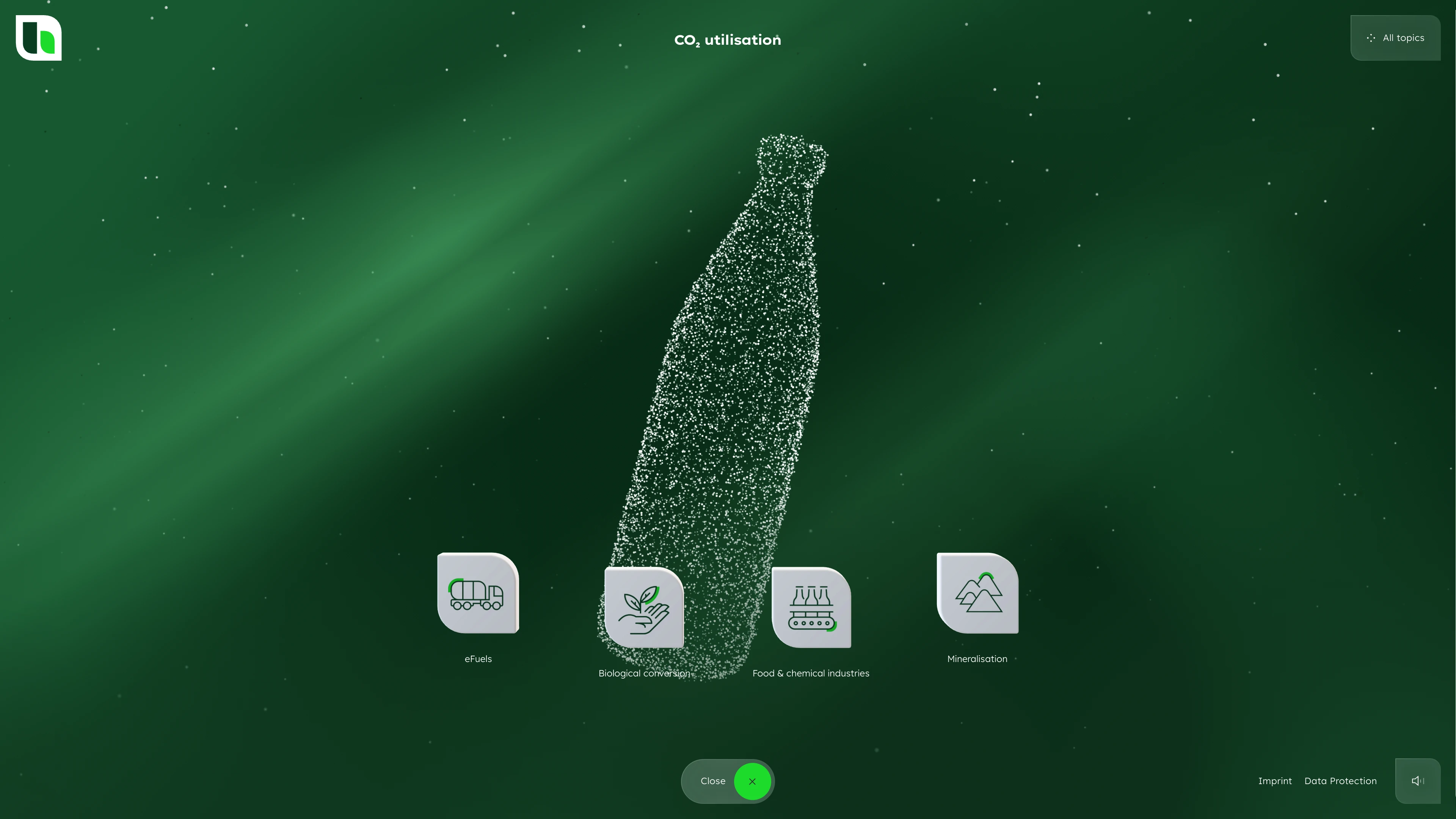 Full page screenshot of the CCUS Experience website. A digital experience exploring Heidelberg Materials' pioneering work in Carbon …
