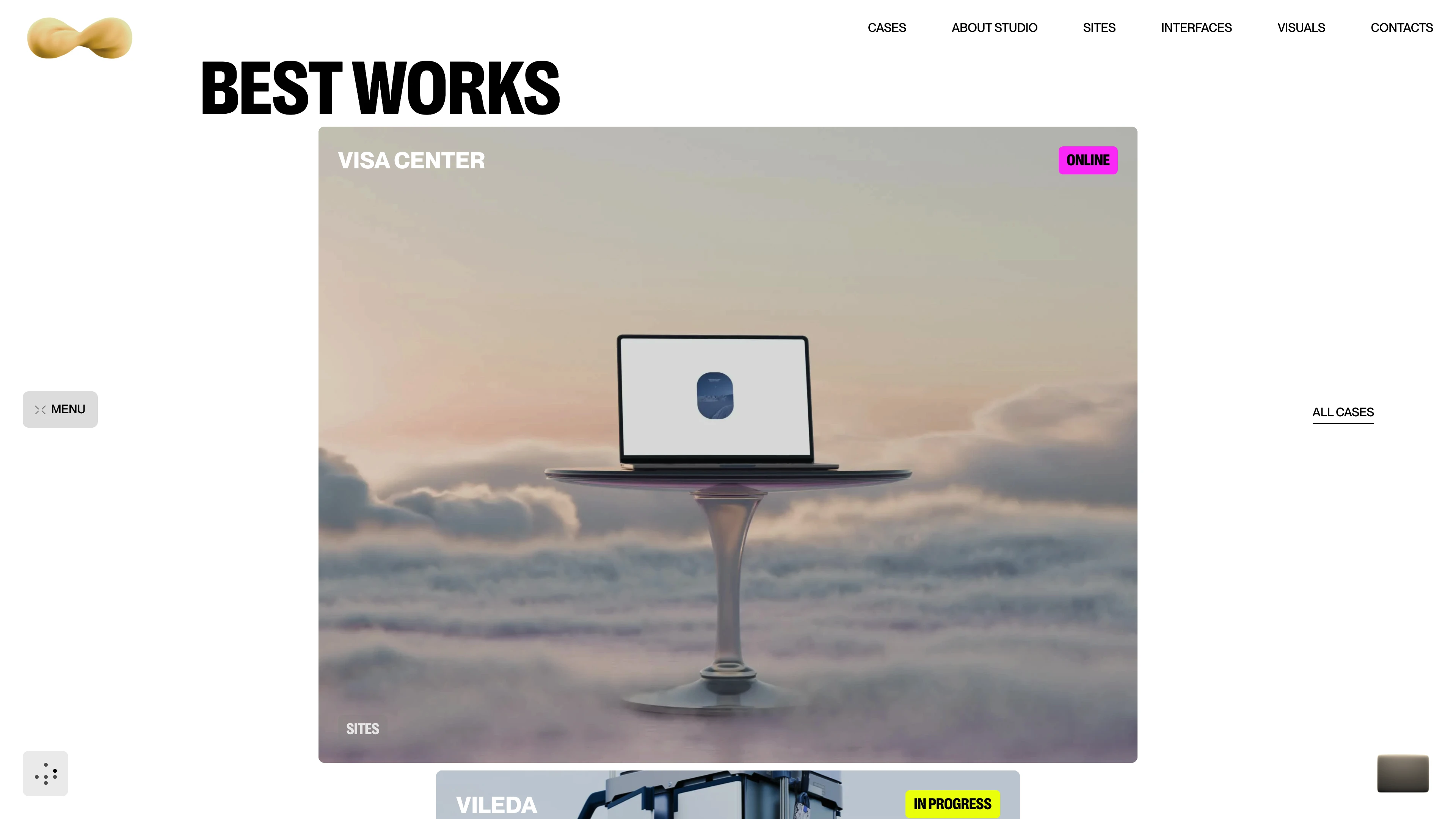 Full page screenshot of the Chipsa website. We make websites unlike everyone else’s - with elaborate animation, high-quality …