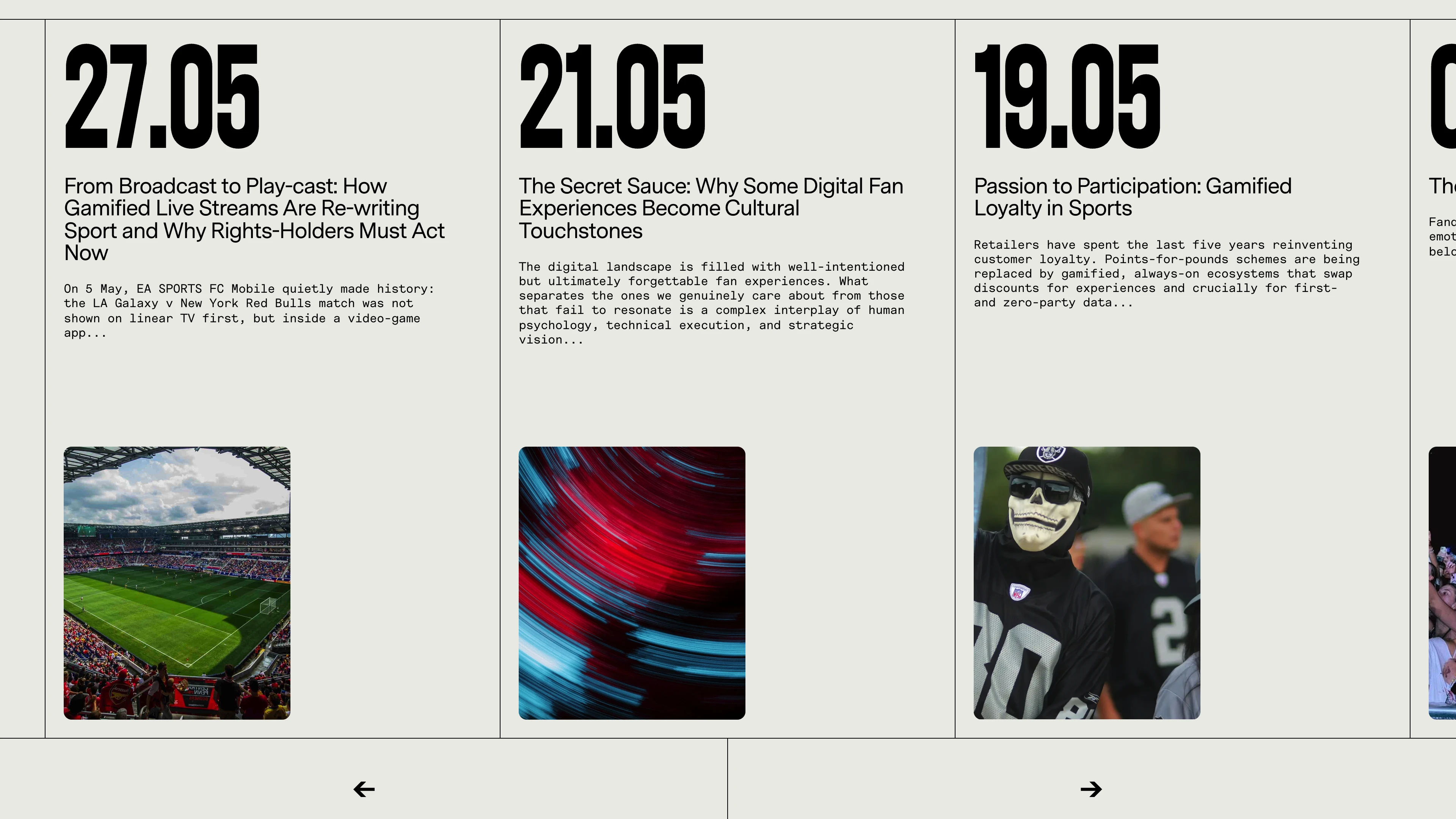 Full page screenshot of the Cyphr Studio website. Cyphr is a digital experience and venture studio redefining how modern fans …