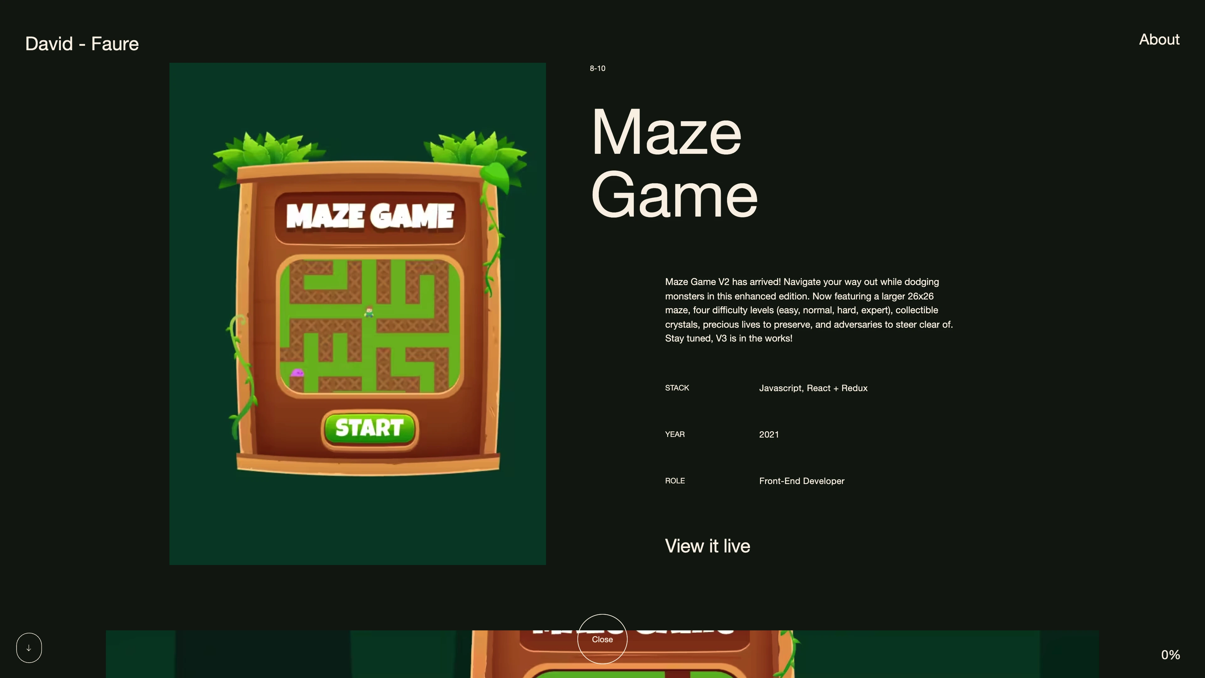 Full page screenshot of the David Faure website. Hello I'm David Faure, a former Apple enthusiast turned passionate freelance …