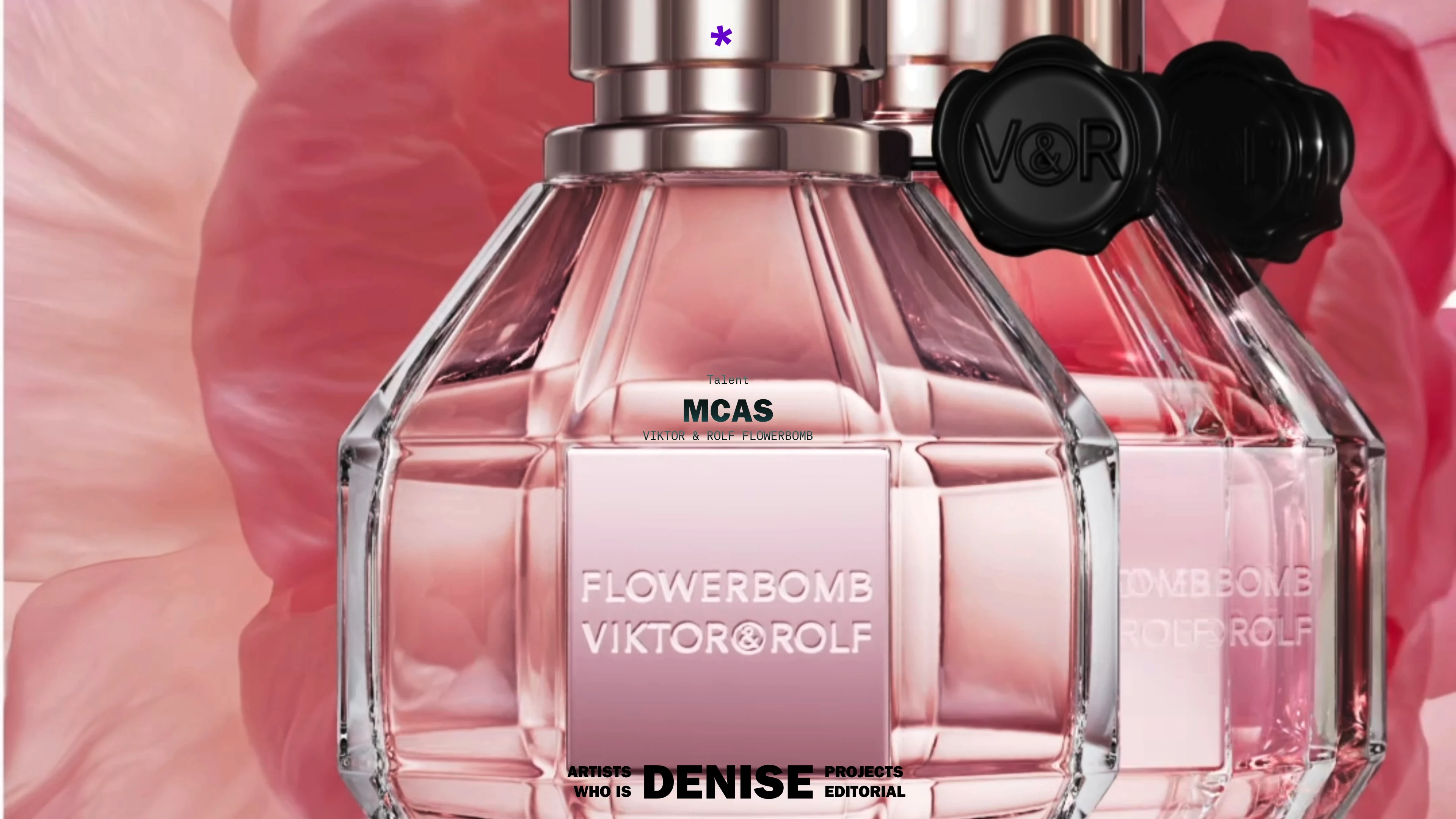 Full page screenshot of the Denise Agency website. Denise Agency is a Paris based agency representing innovative photographers, …