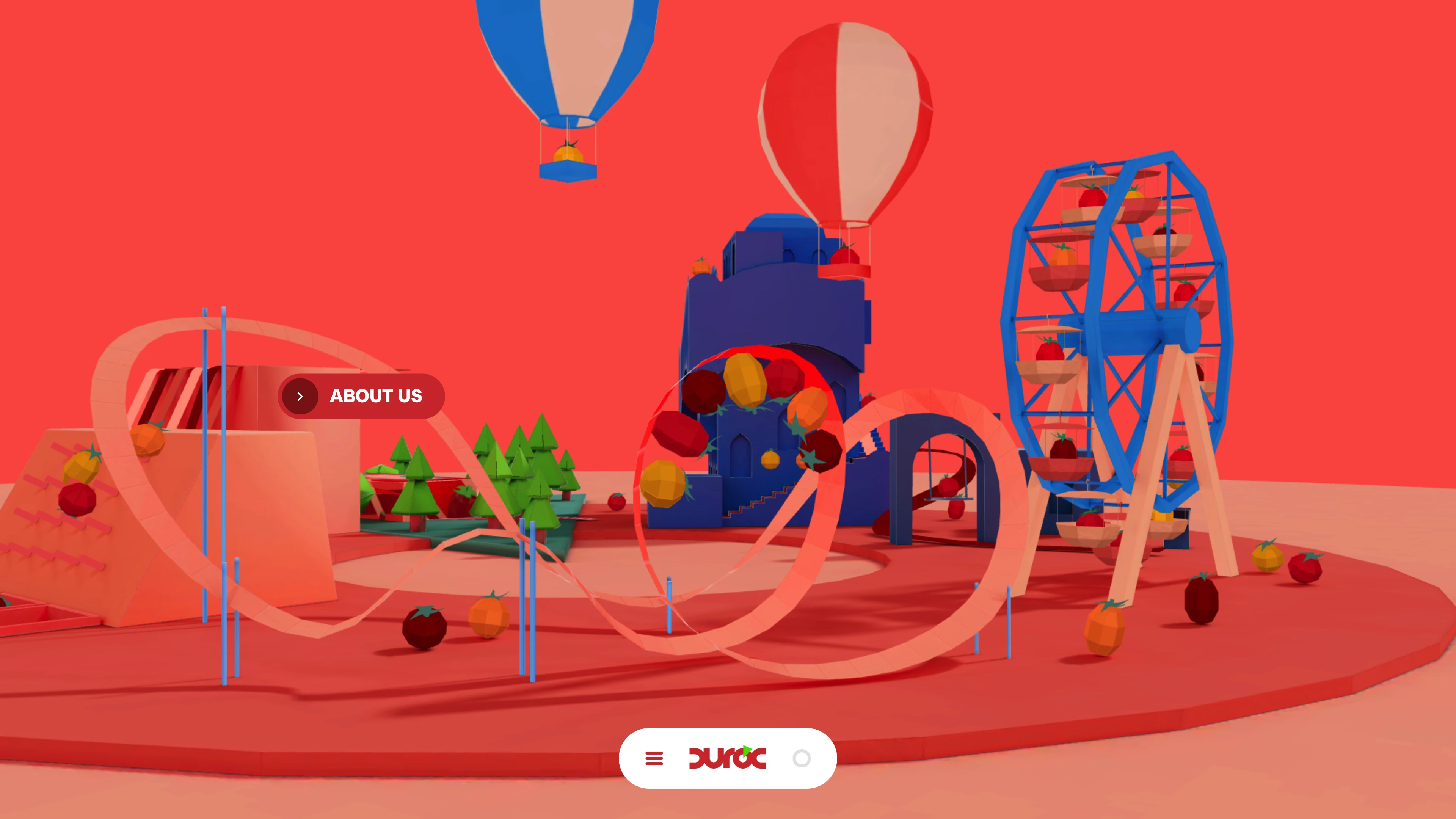 Full page screenshot of the Duroc website. The cherry picked tomatoes since 1989. At Duroc, we manage 620 hectares of our …
