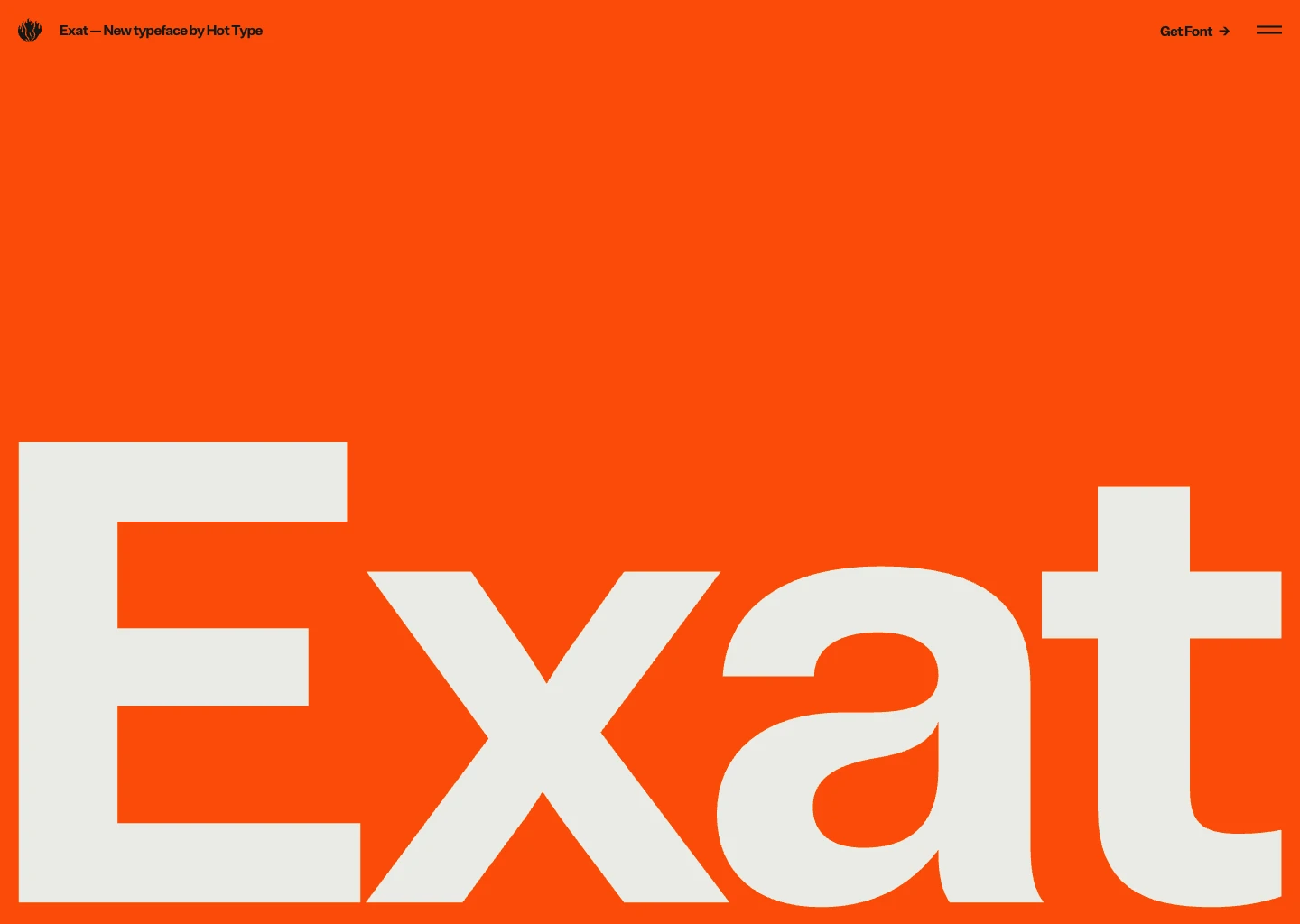 Exat - Hot Type - landing.love
