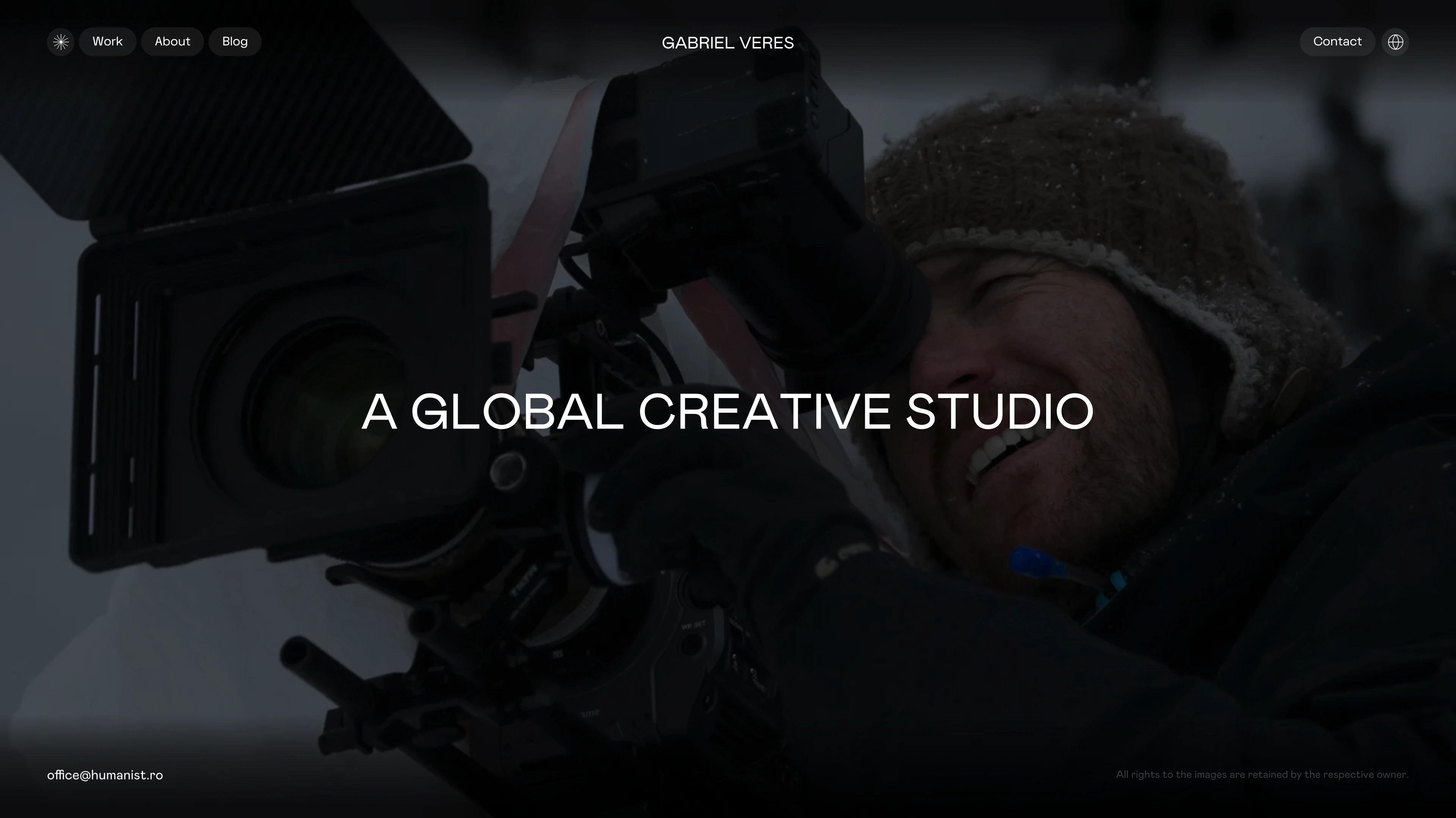 Full page screenshot of the Gabriel Veres website. Independent Creative Web Developer with 10 years of experience. I specialize in …
