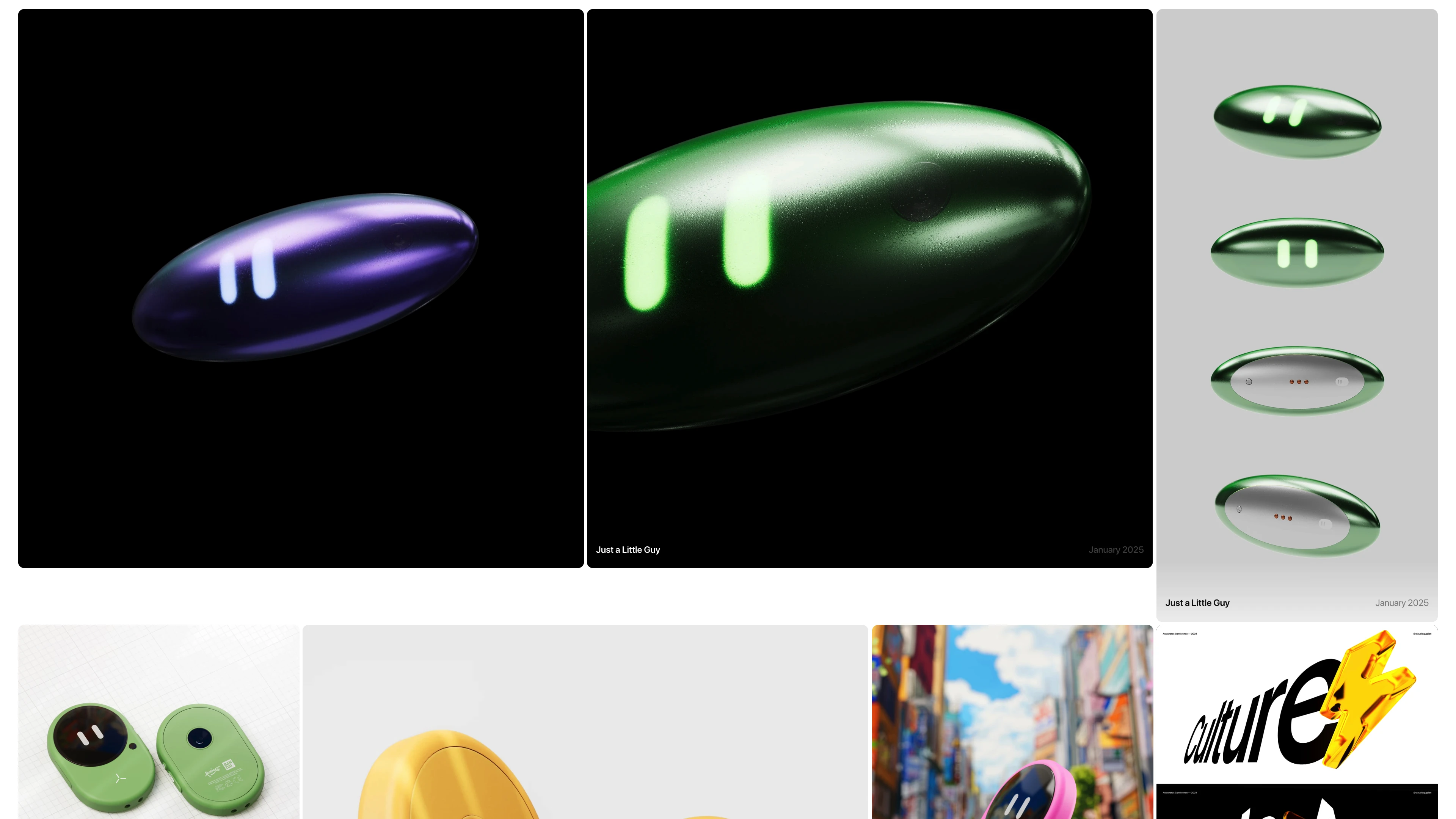 Full page screenshot of the Claudio Guglieri website. Over two decades of experience working for brands, crafting digital products, …