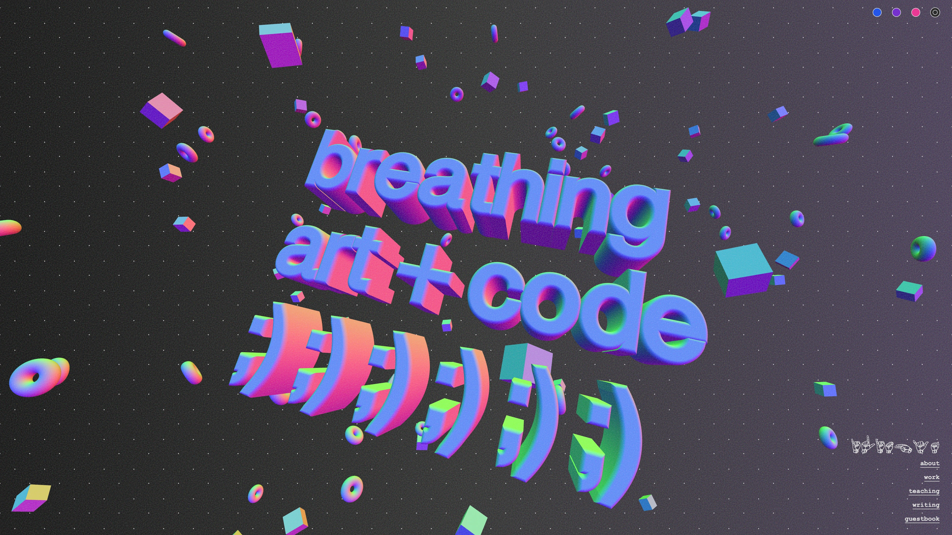 Full page screenshot of the ilithya website. I'm ilithya, a multidisciplinary artist, technologist, and educator with a …