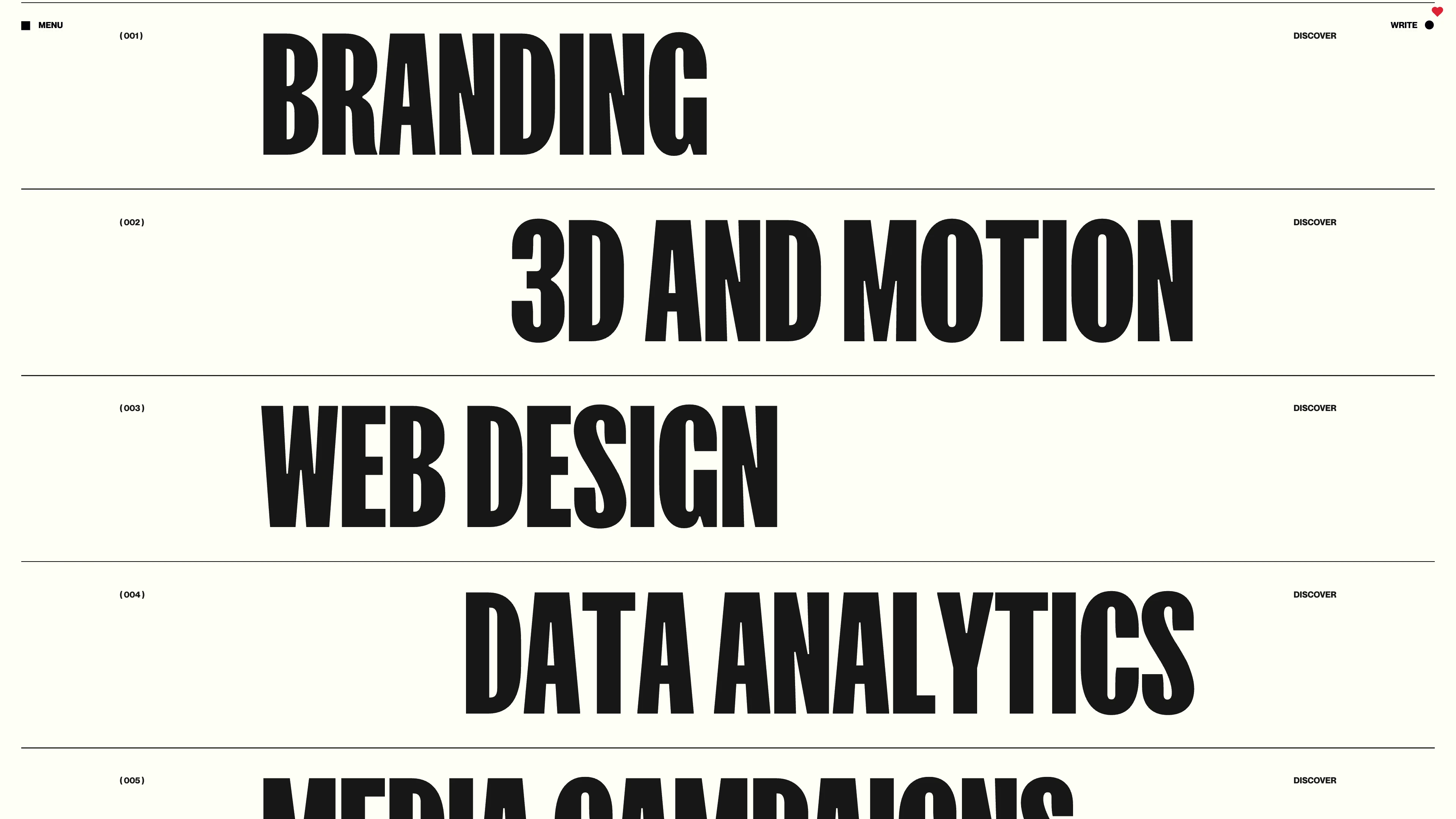 Full page screenshot of the Jam Area website. We are a digital and creative area. We are a space in constant evolution—a blend …