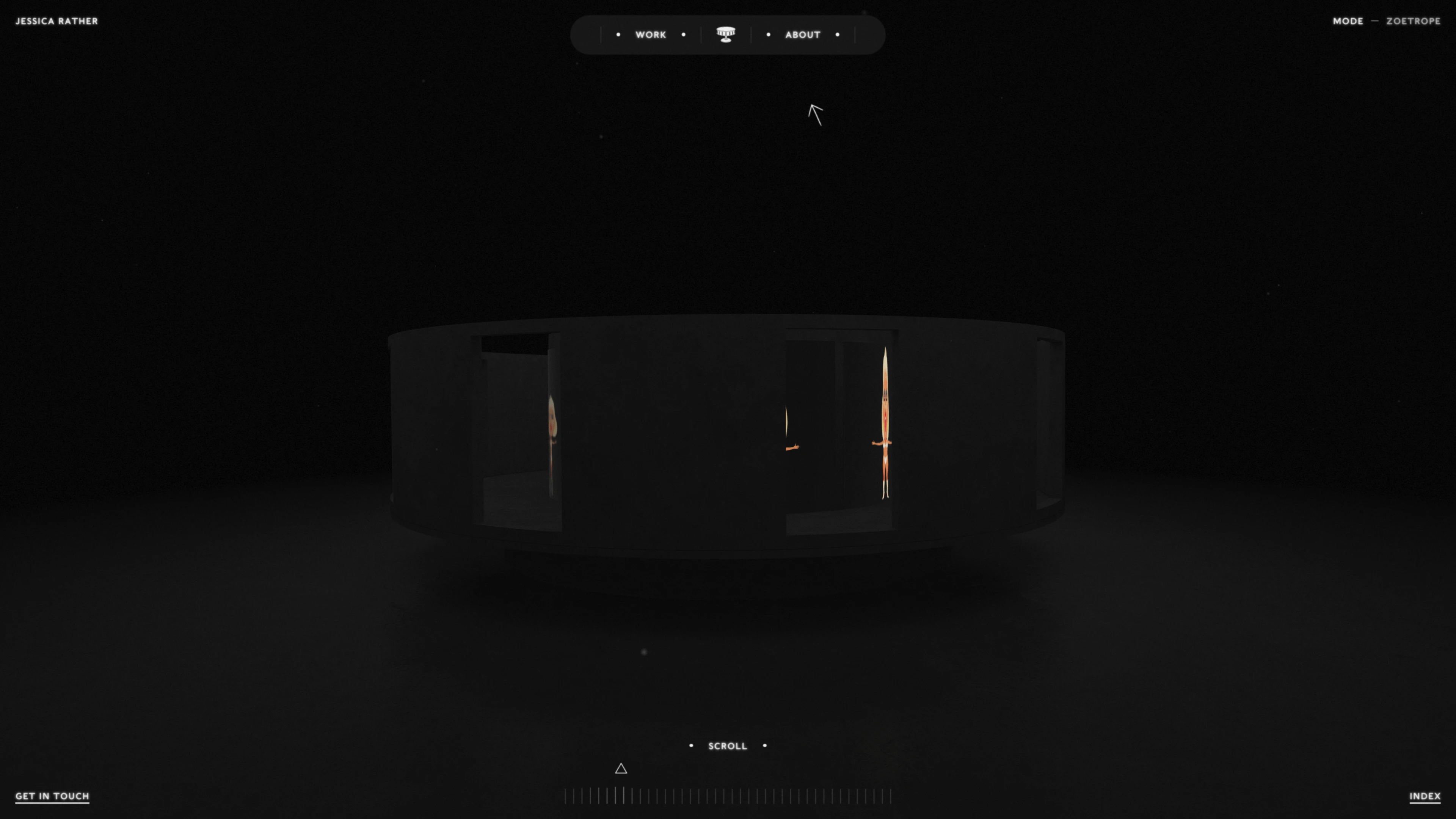 Full page screenshot of the Jessica Rather website. What drives me now is creating visual stories that last. I love insibilies …