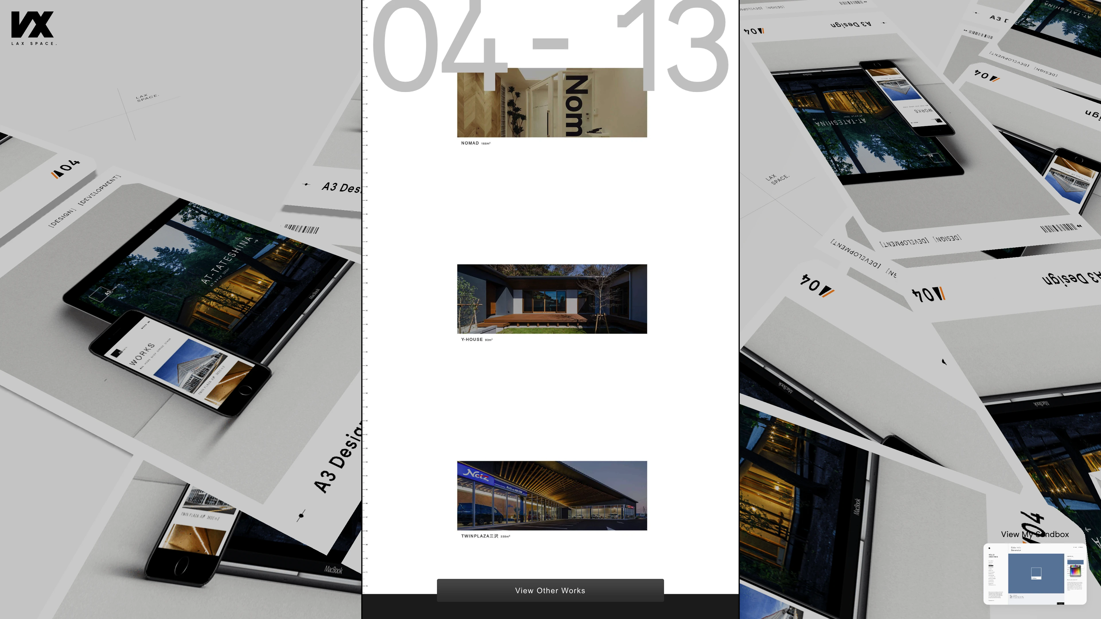 Full page screenshot of the Lax Chee website. Digital Creative Director + Developer crafting bold, thoughtful design. …