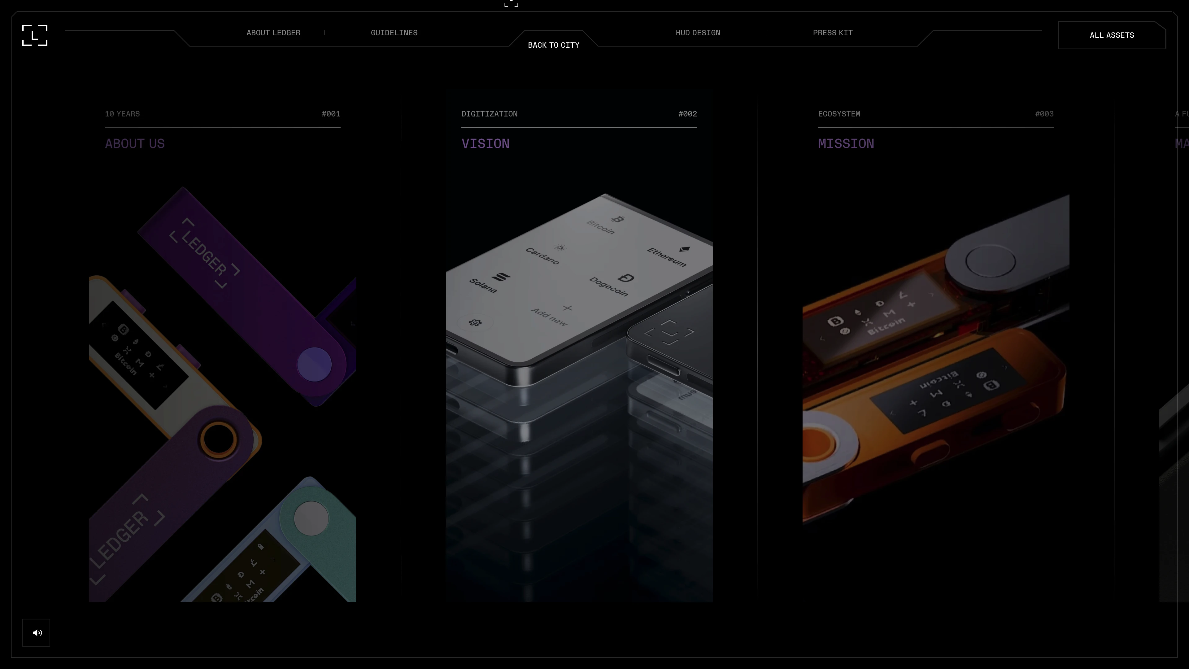 Full page screenshot of the Ledger Brandbook website. At Ledger, brand is responsible for designing and adding humanity to our …