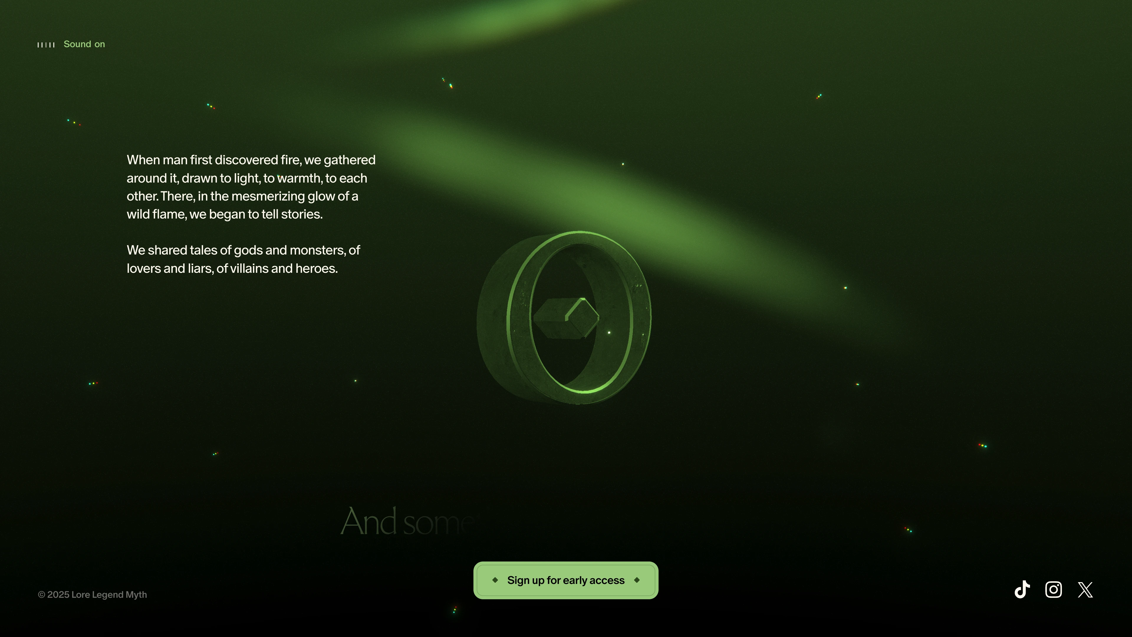 Full page screenshot of the Lore website. Lore - Being a fan used to be fun. We are going to fix it.