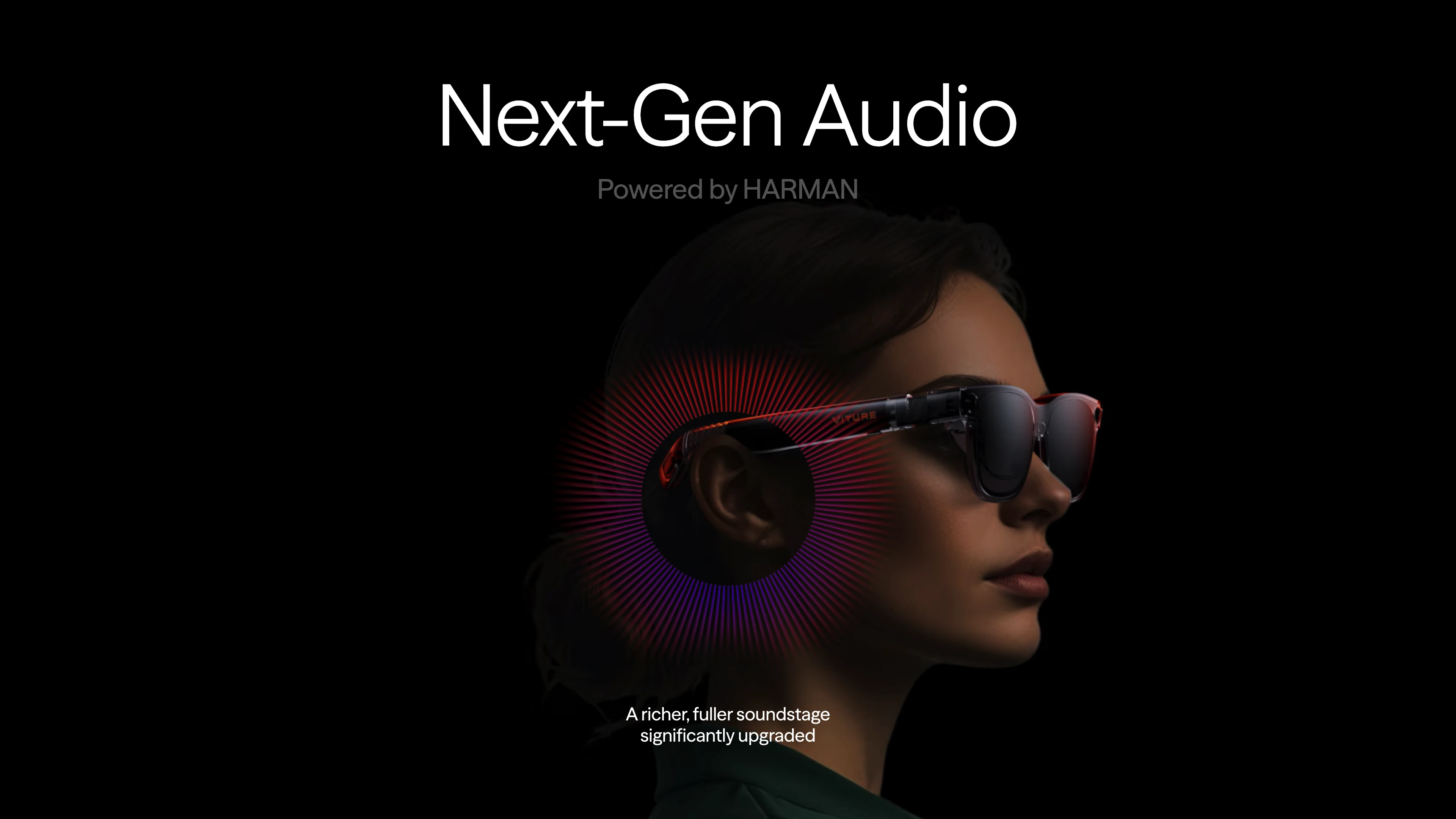 Full page screenshot of the VITURE website. Next Gen XR Glasses. Making the parallel possible.