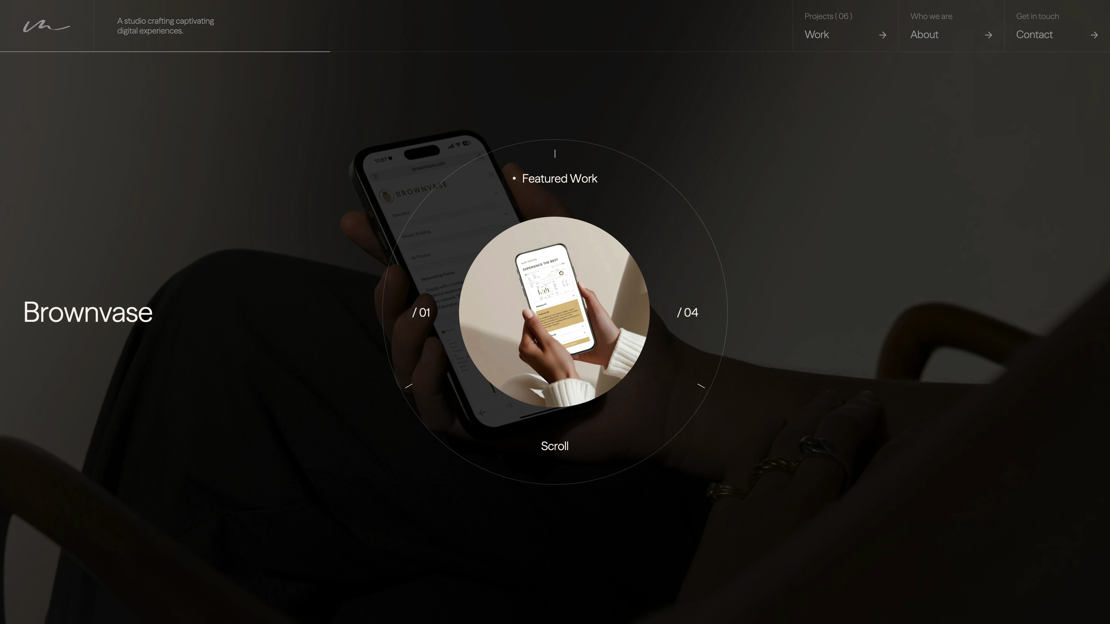 Full page screenshot of the MIUX Studio website. A UX/UI design studio dedicated to elevating brands with user-focused web and …