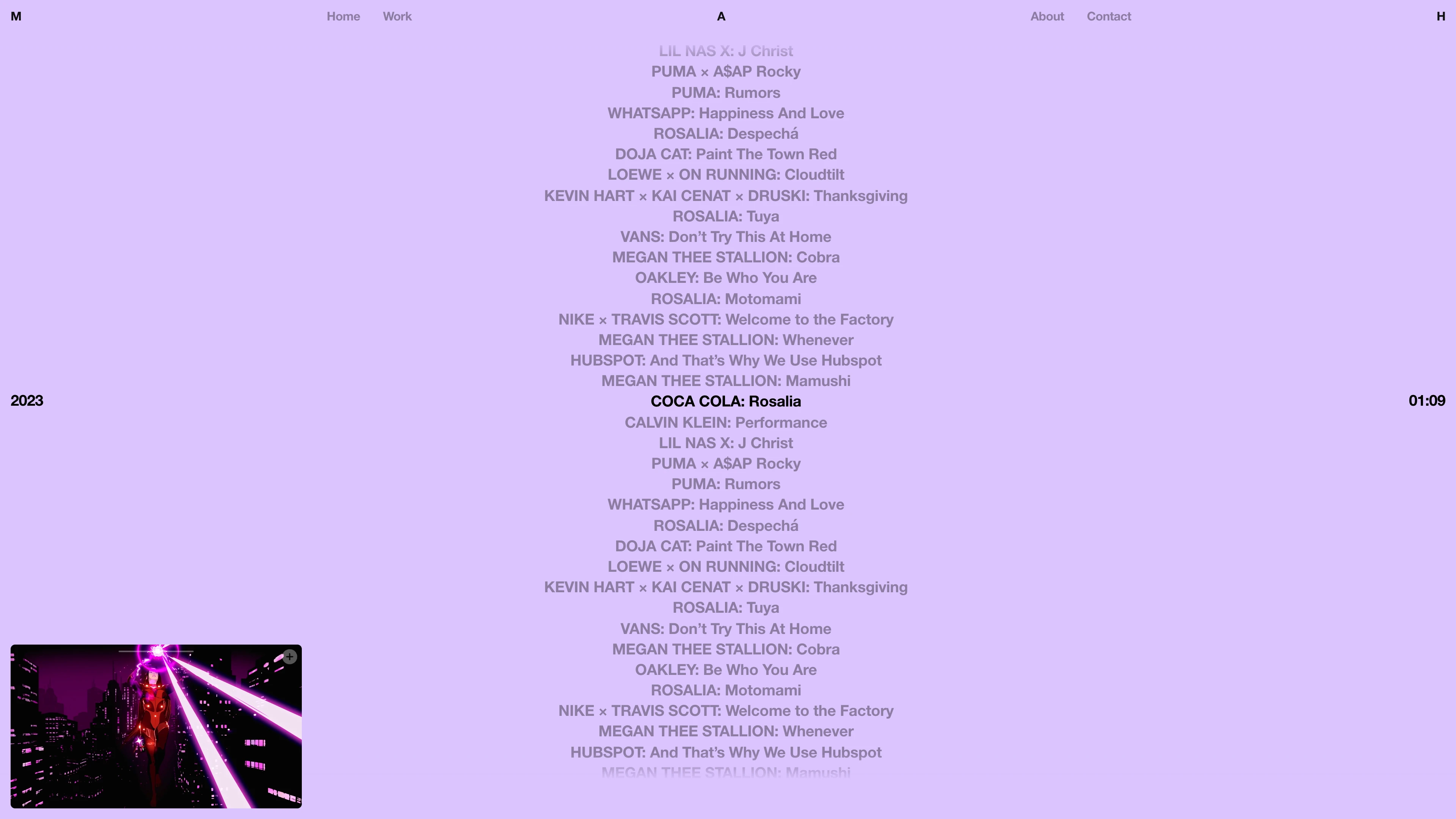 Full page screenshot of the Mah Ferraz website. Mah is a multi-award winning Brazilian Film Editor and the Co-Founder of Church …