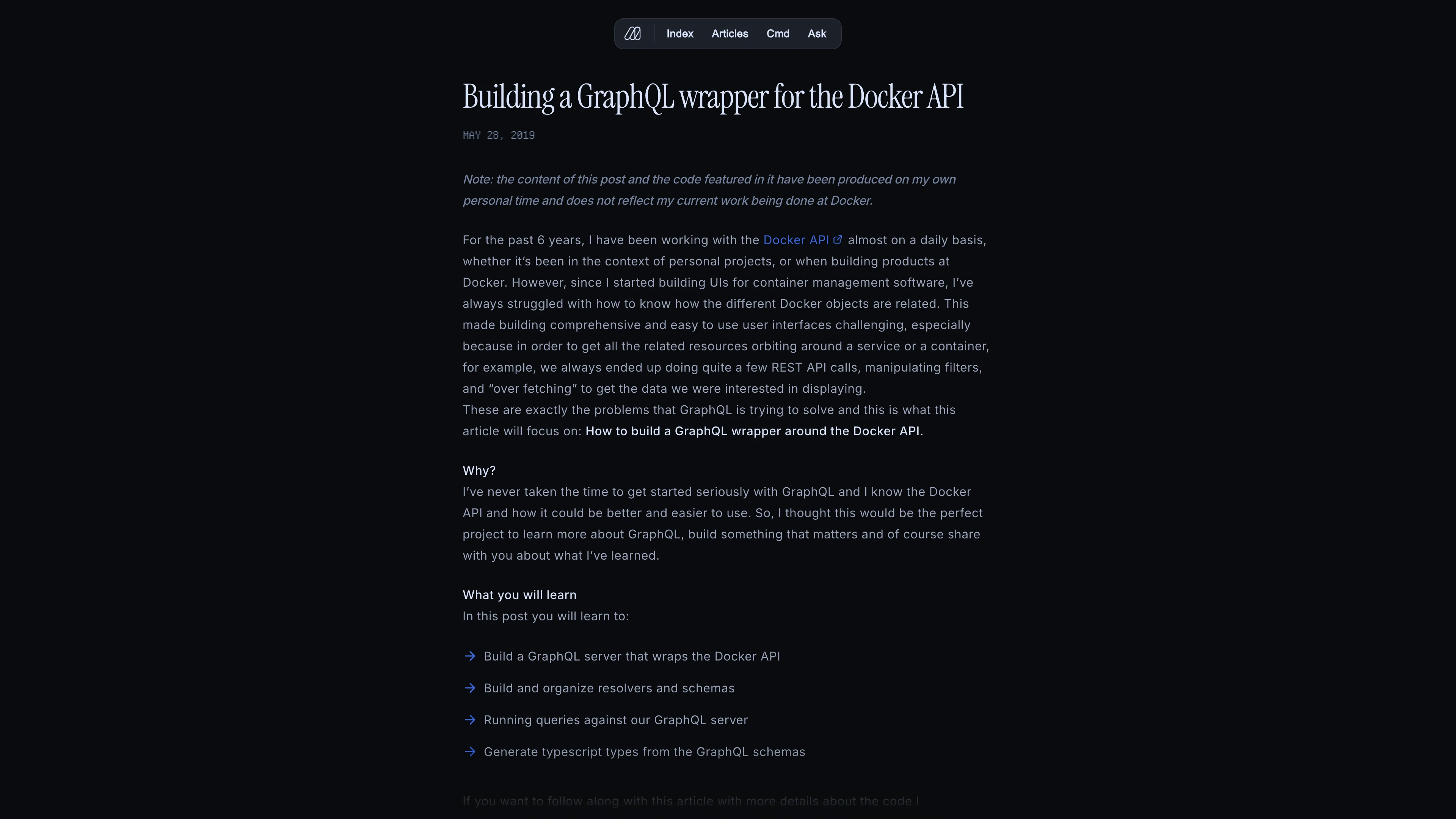 Full page screenshot of the The Blog of Maxime Heckel website. Hi I'm Maxime, and this is my blog. In here, you'll find all the articles I …