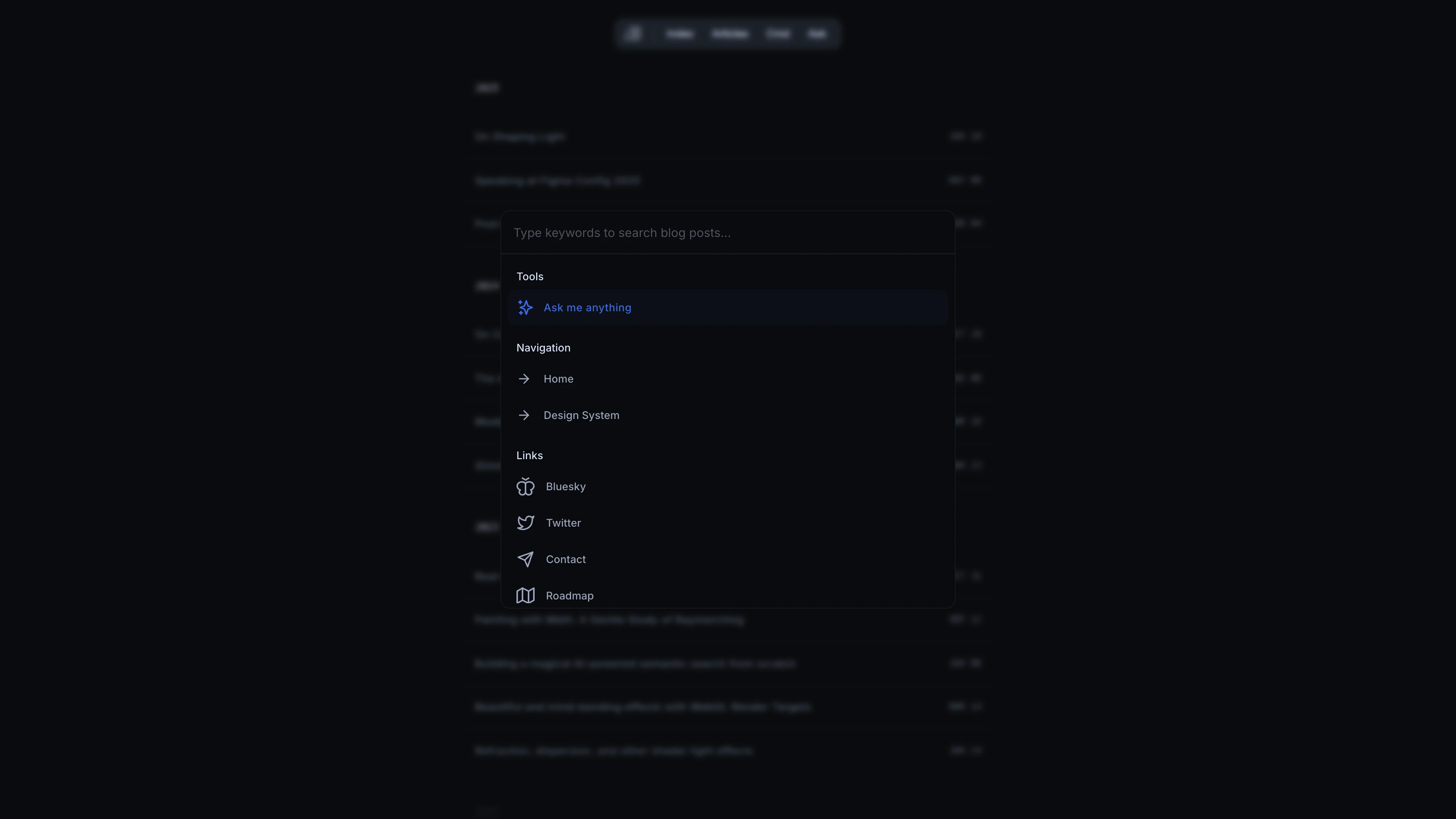 Full page screenshot of the The Blog of Maxime Heckel website. Hi I'm Maxime, and this is my blog. In here, you'll find all the articles I …