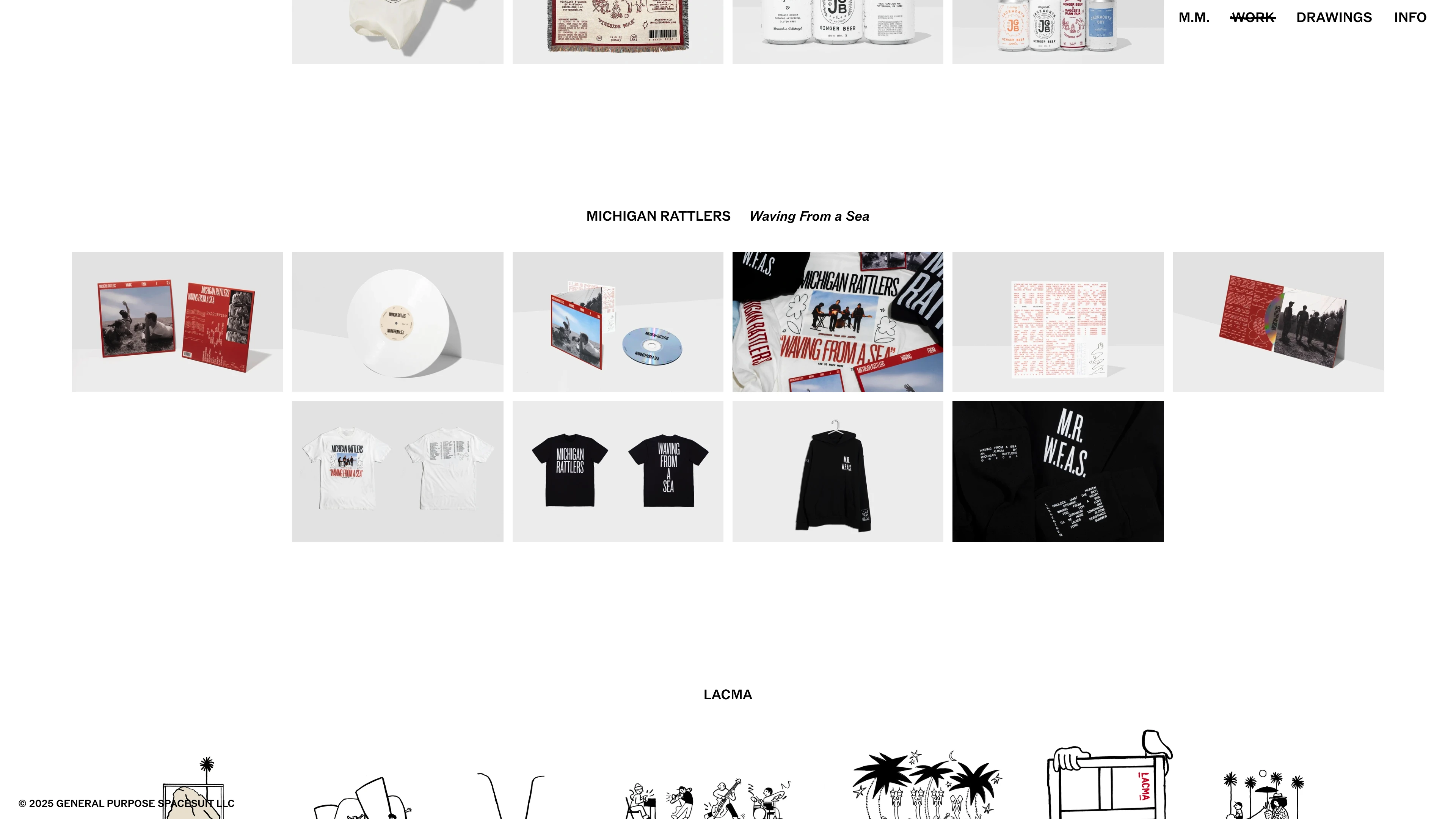 Full page screenshot of the Miller McCormick website. Miller McCormick is a Los Angeles-based designer and art director from …