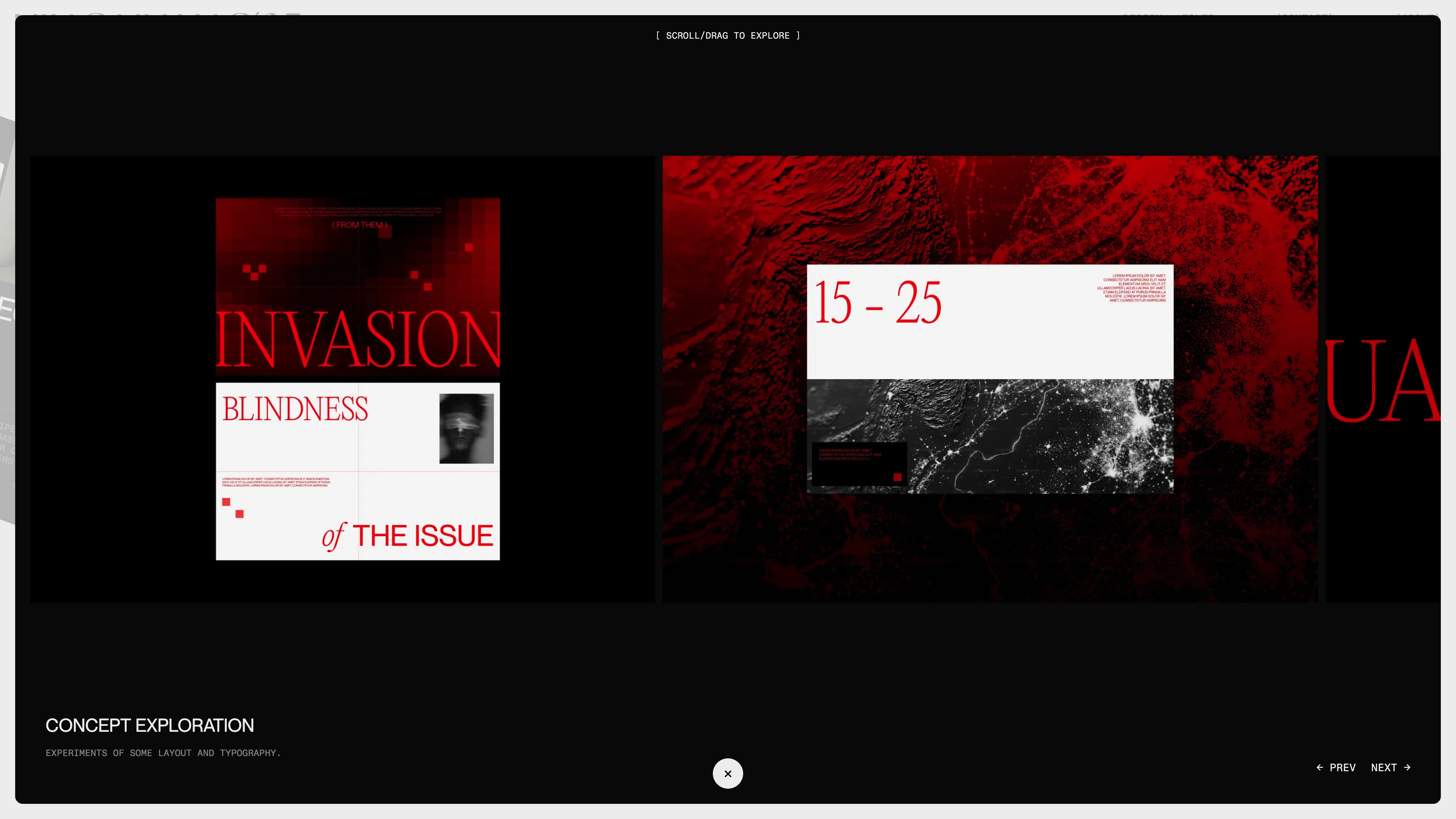 Full page screenshot of the Ning Huang website. Ning Huang is a designer focus on digitalexperience and creative development.