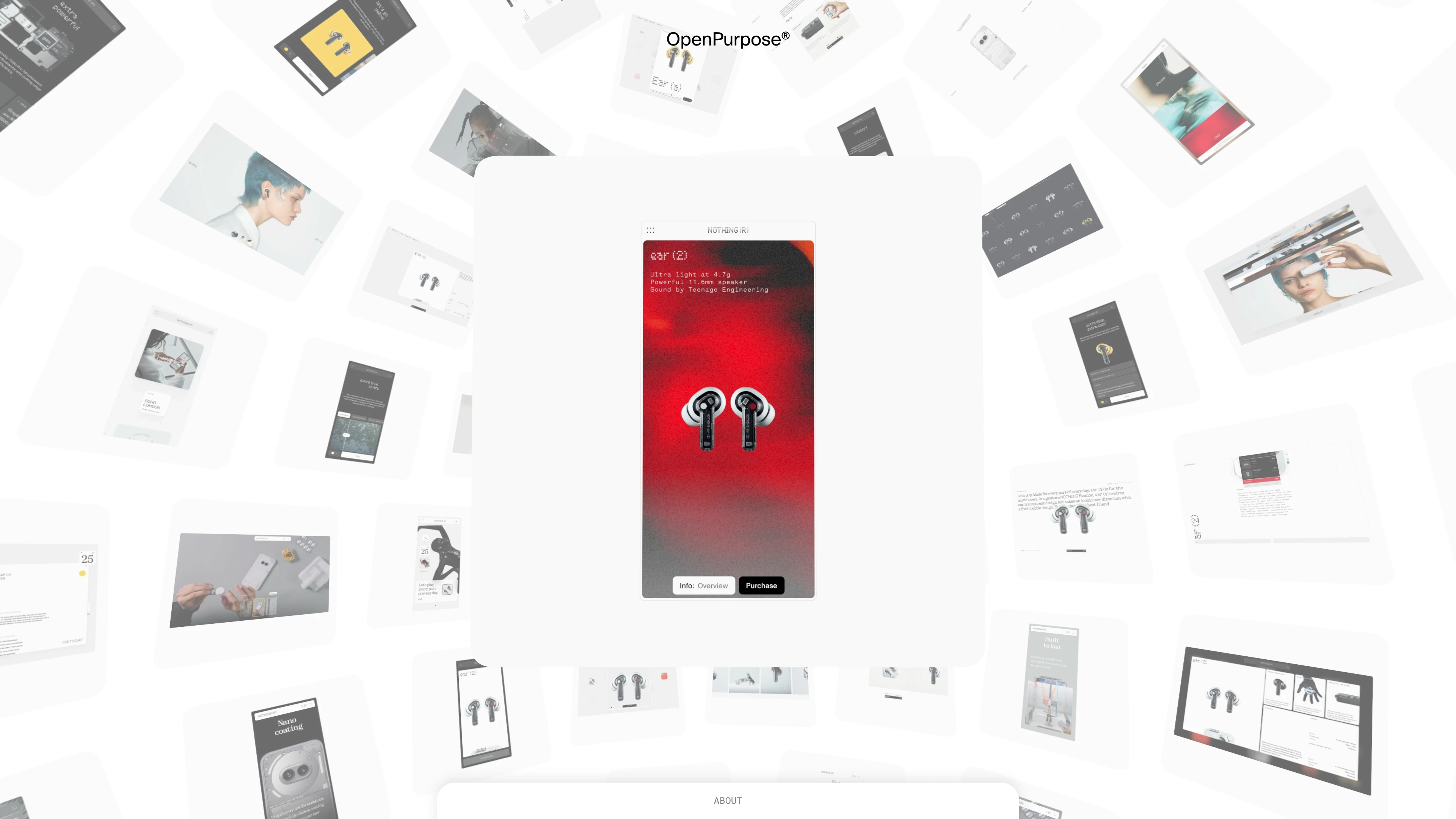 Full page screenshot of the OpenPurpose website. Welcome to The Creative Circle. A curated membership club for designers, …