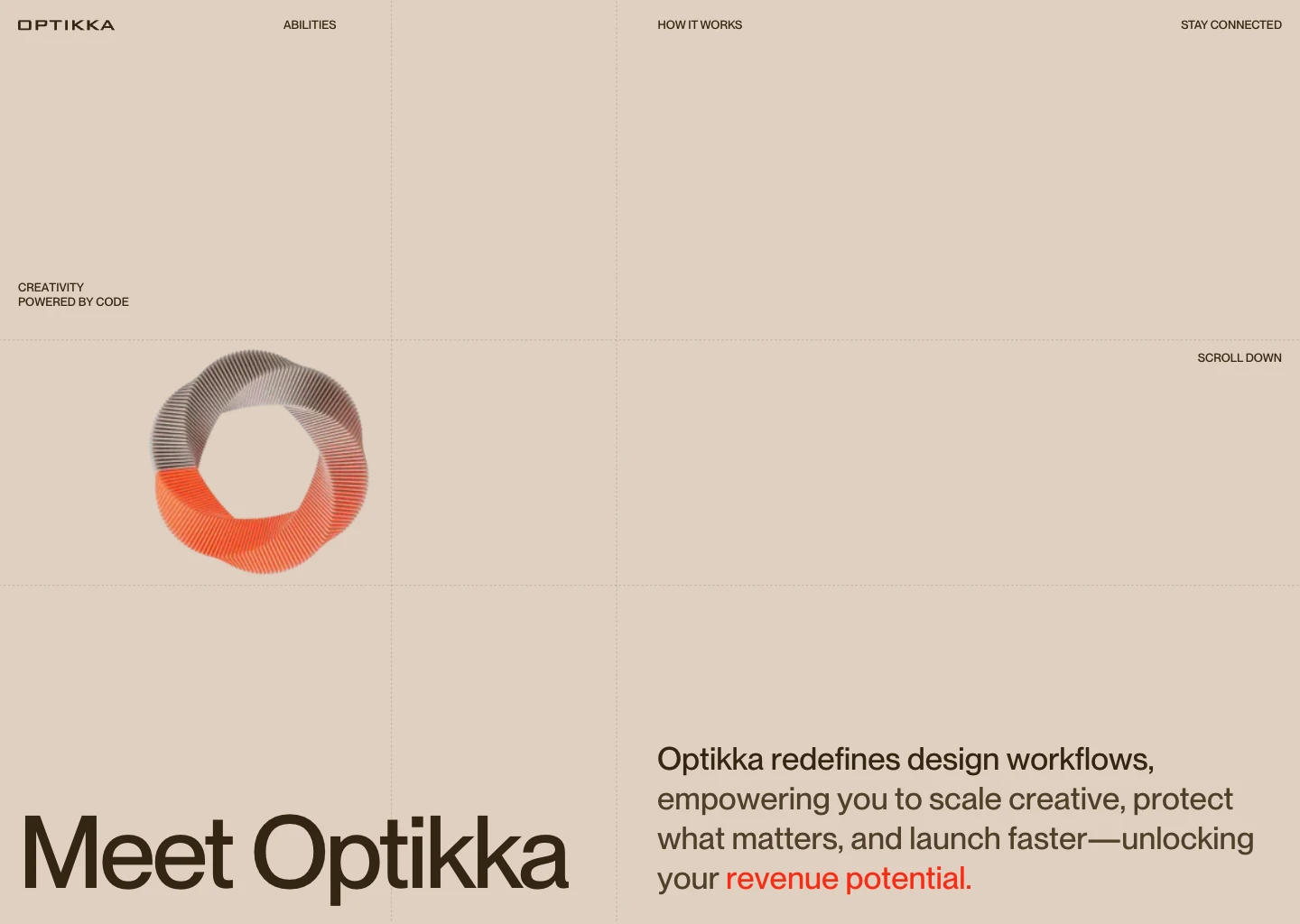 Screenshot taken from Optikka