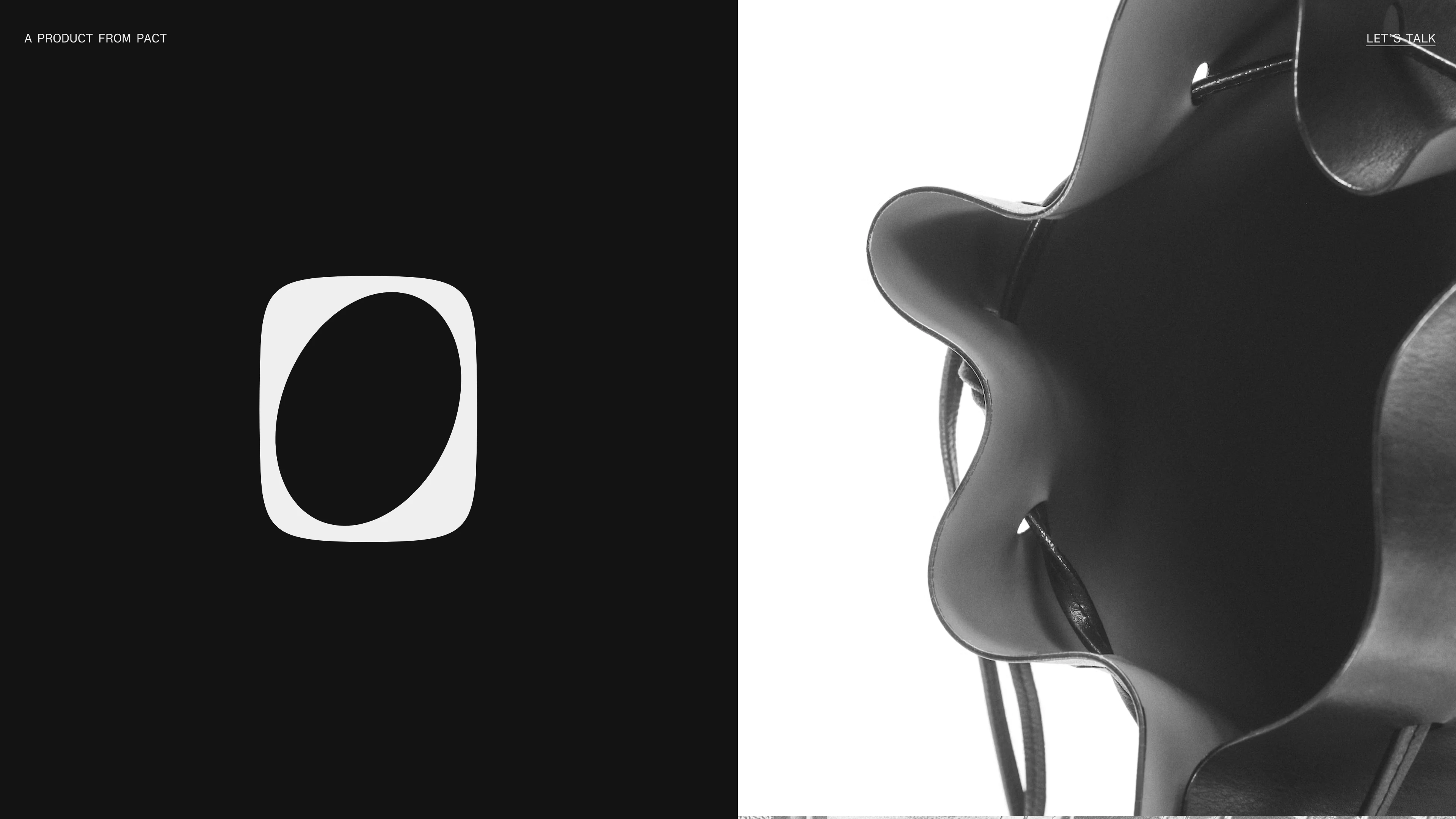 Full page screenshot of the Oval website. A product from PACT. Inspired by generations of leather artisans and master …