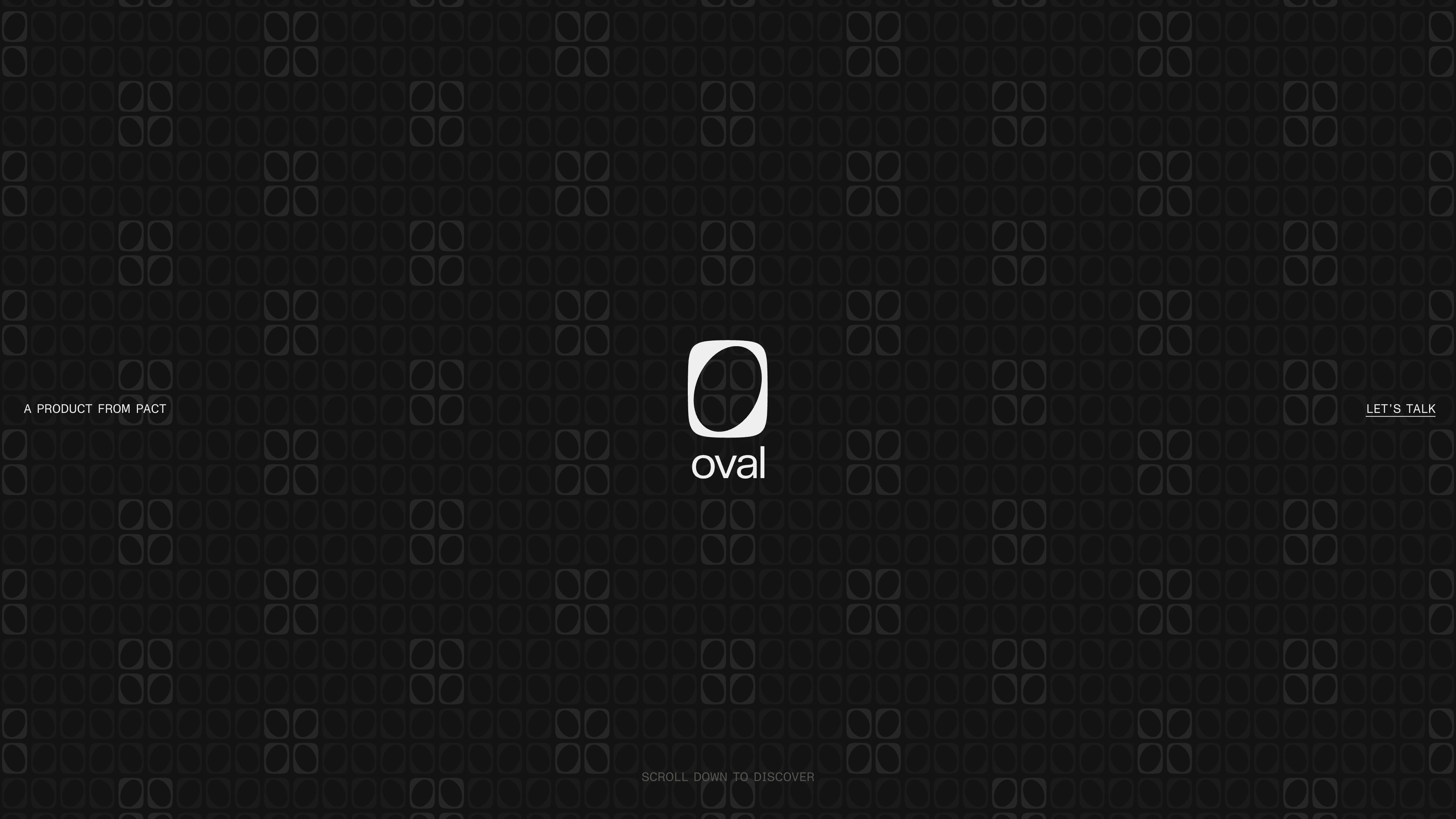 Full page screenshot of the Oval website. A product from PACT. Inspired by generations of leather artisans and master …