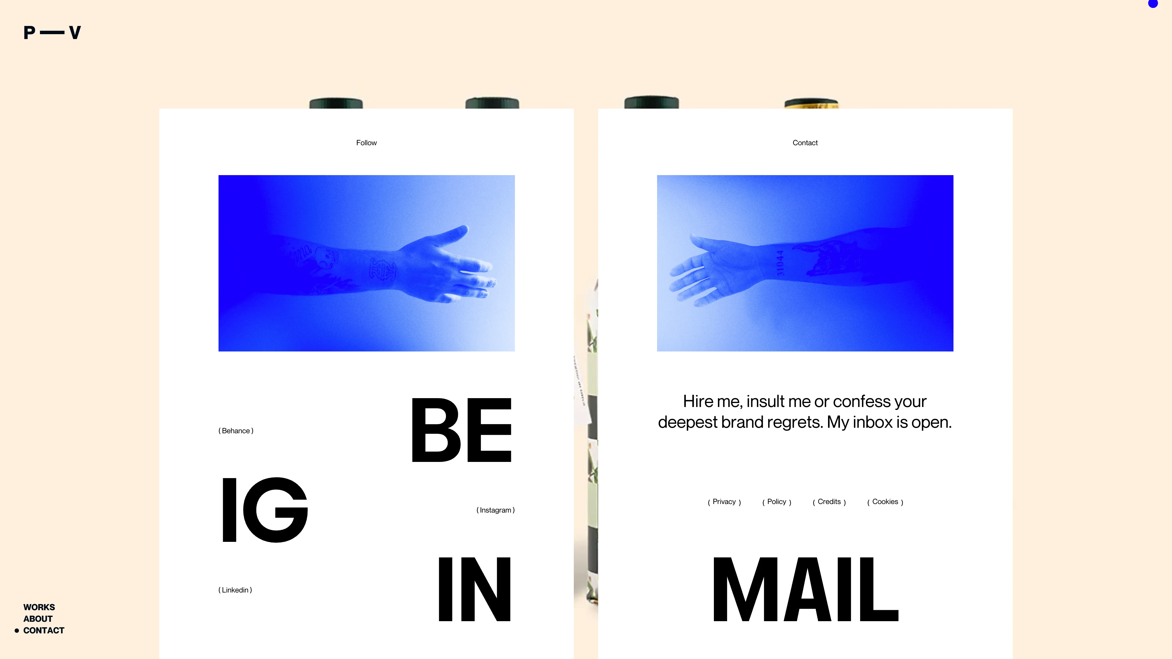 Full page screenshot of the Paolo Vendramini website. In the game since 2014, flying solo since 2016. I’ve worked with big agencies, …