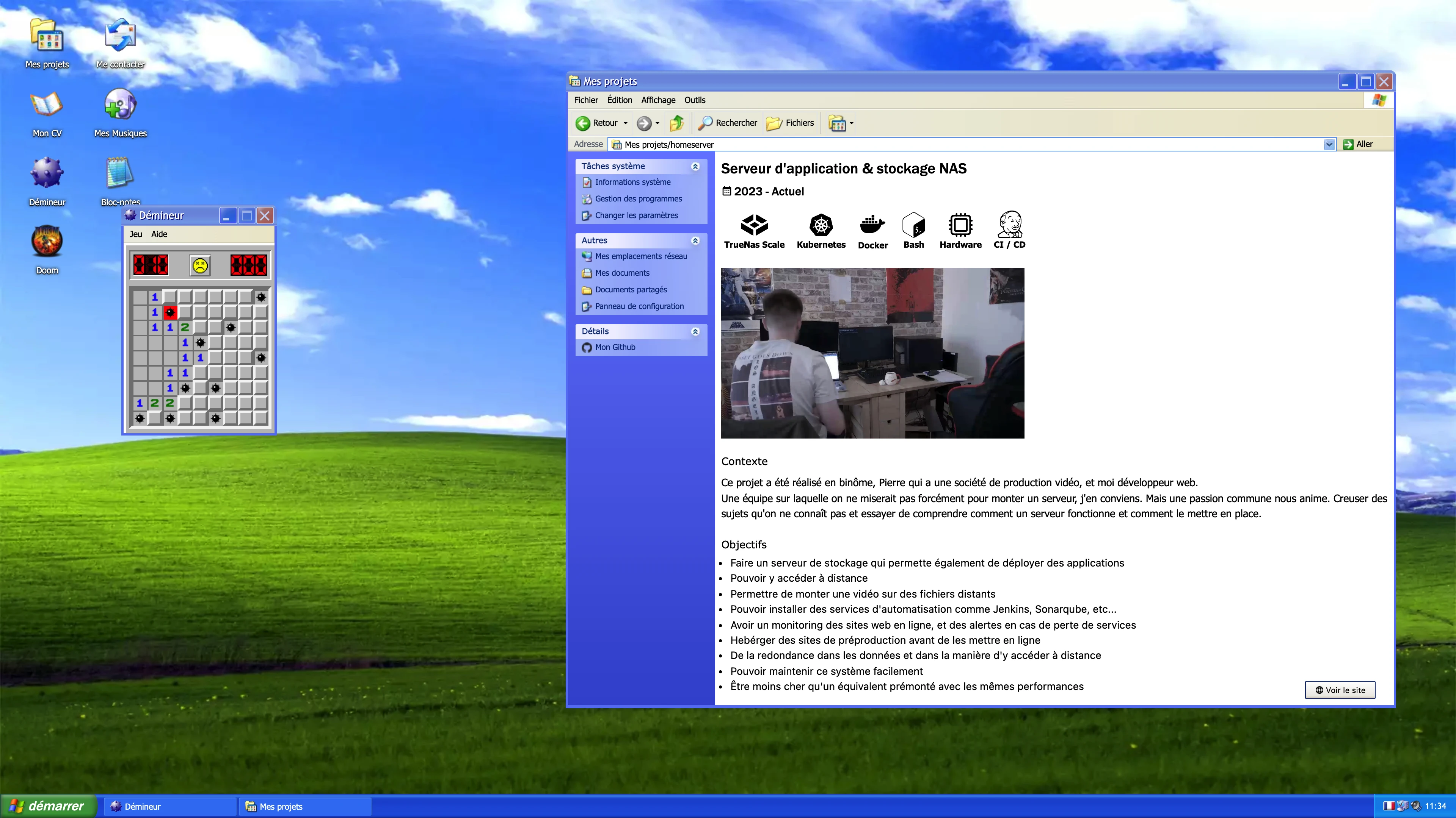 Full page screenshot of the Paul Jaguin website. Discover the portfolio of Paul Jaguin, a passionate full stack web developer, …