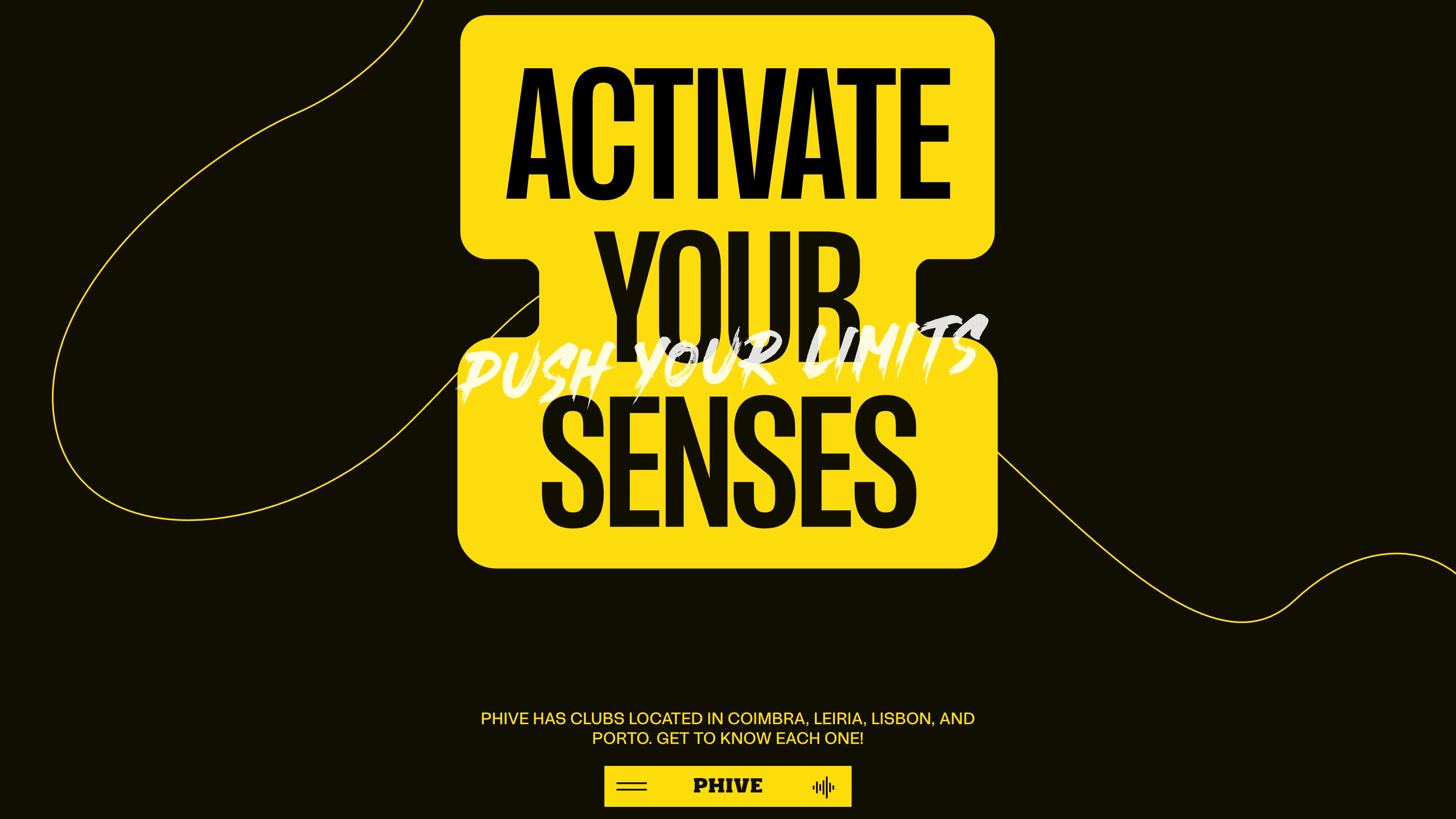 Full page screenshot of the Phive website. It's not just fitness. It's living fully