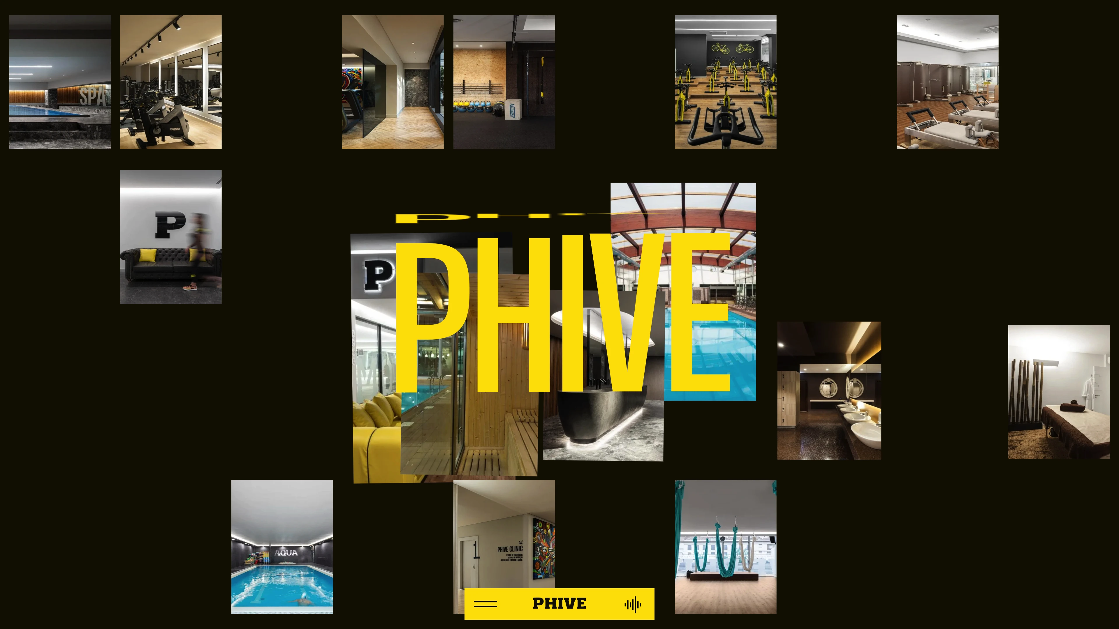 Full page screenshot of the Phive website. It's not just fitness. It's living fully