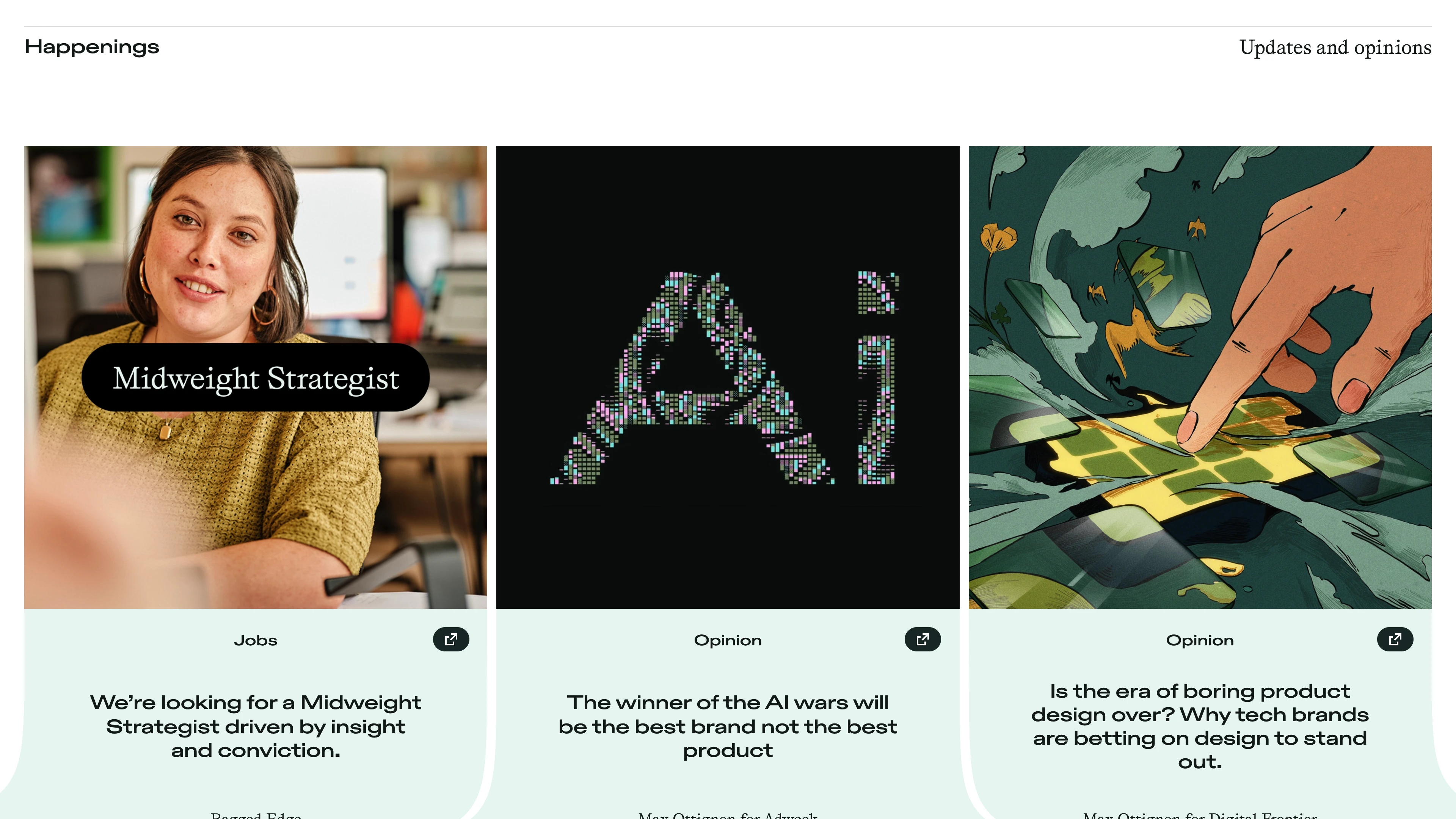 Full page screenshot of the Ragged Edge website. A global branding agency proudly based in London. Average is easy. We're not …