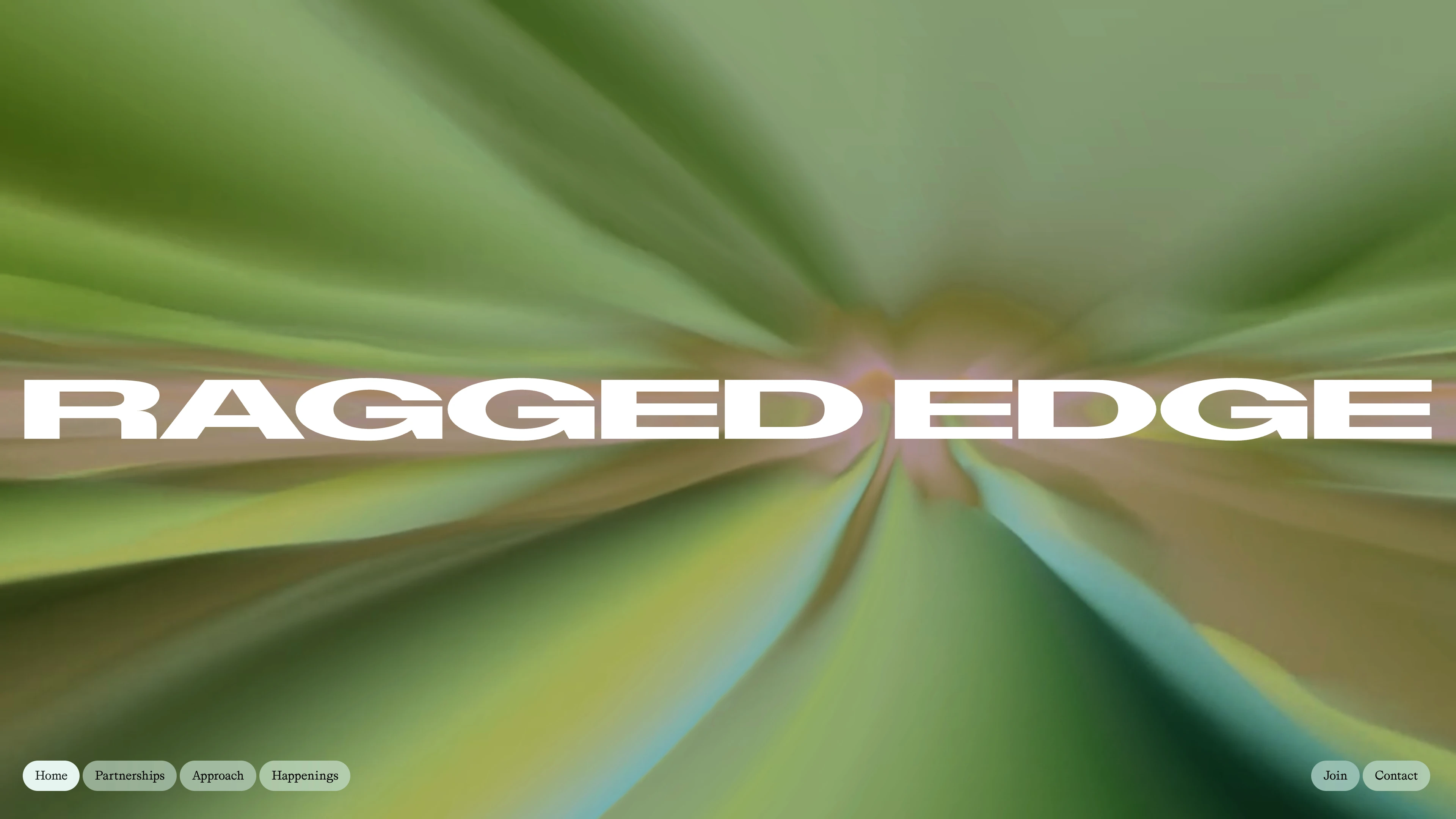 Full page screenshot of the Ragged Edge website. A global branding agency proudly based in London. Average is easy. We're not …