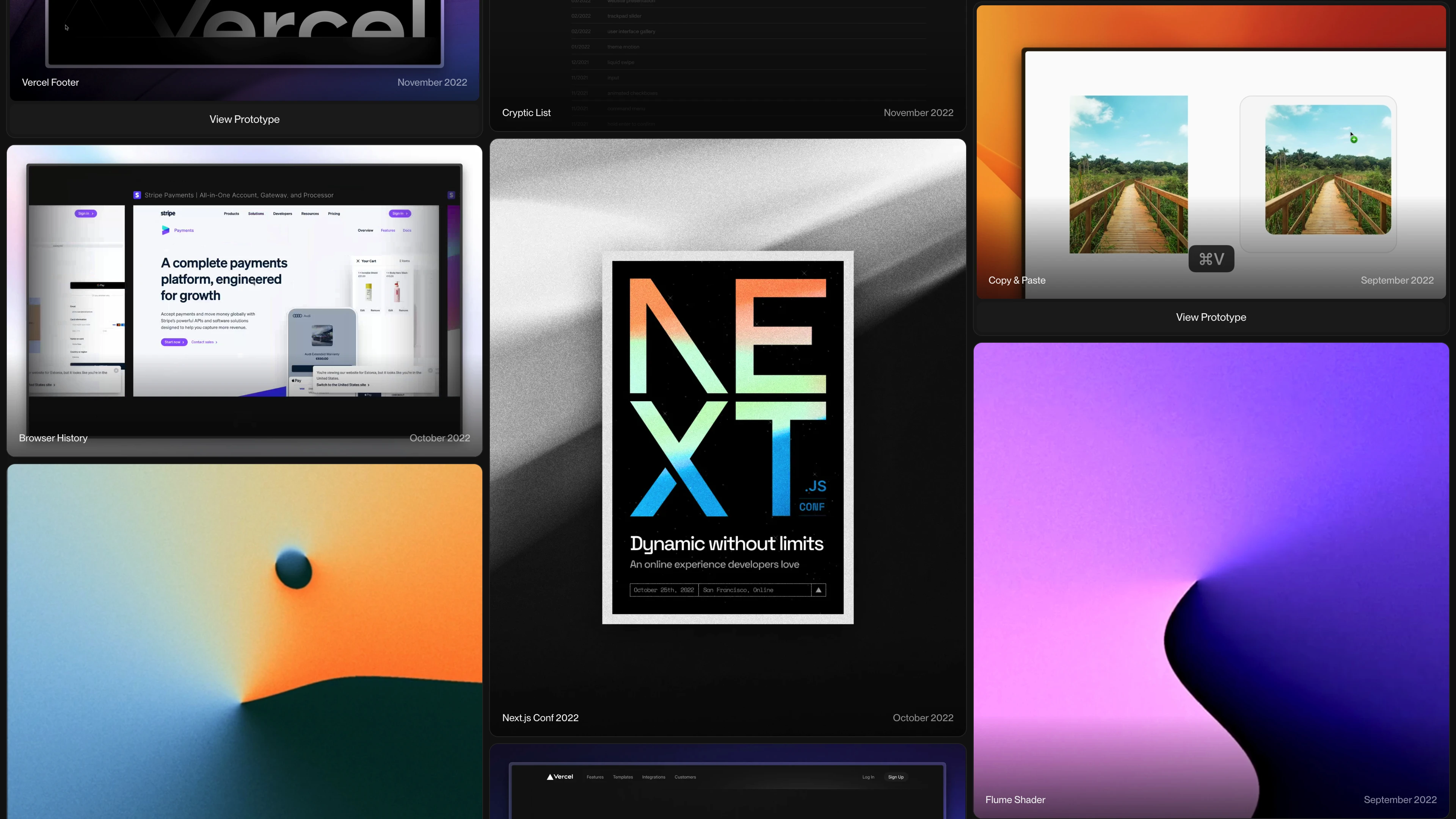 Full page screenshot of the Rauno Freiberg website. Rauno Freiberg is an Estonian interaction designer working with Vercel and …