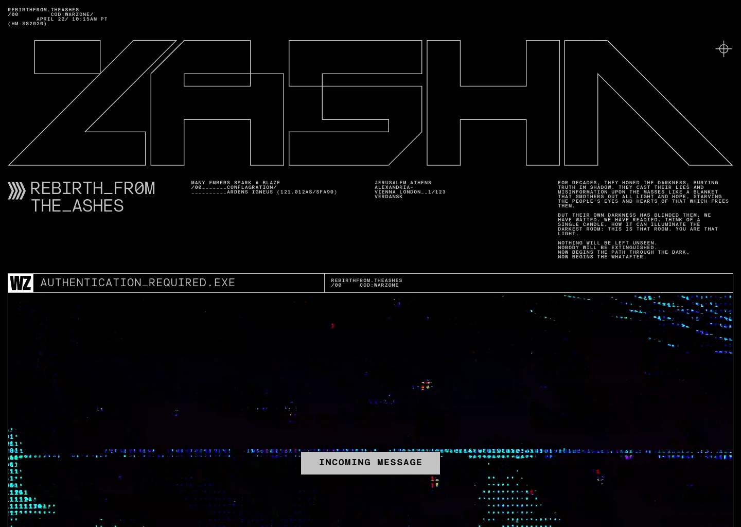 REBIRTH FROM THE ASHES Website Examples For Your Inspiration - landing.love