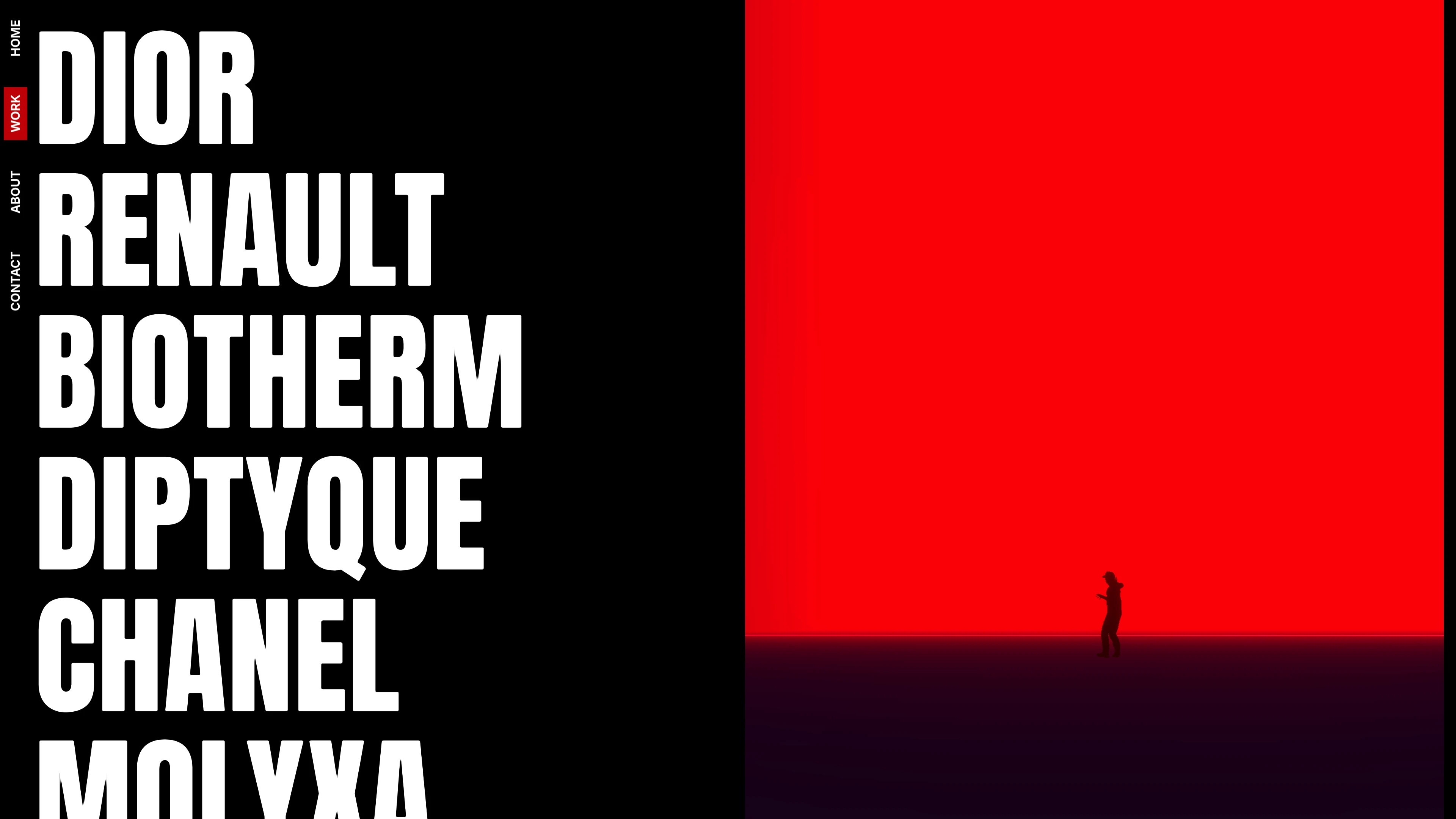 Full page screenshot of the Roman Jean-Elie website. Hi, I'm Roman a french creative developer based in Paris.
