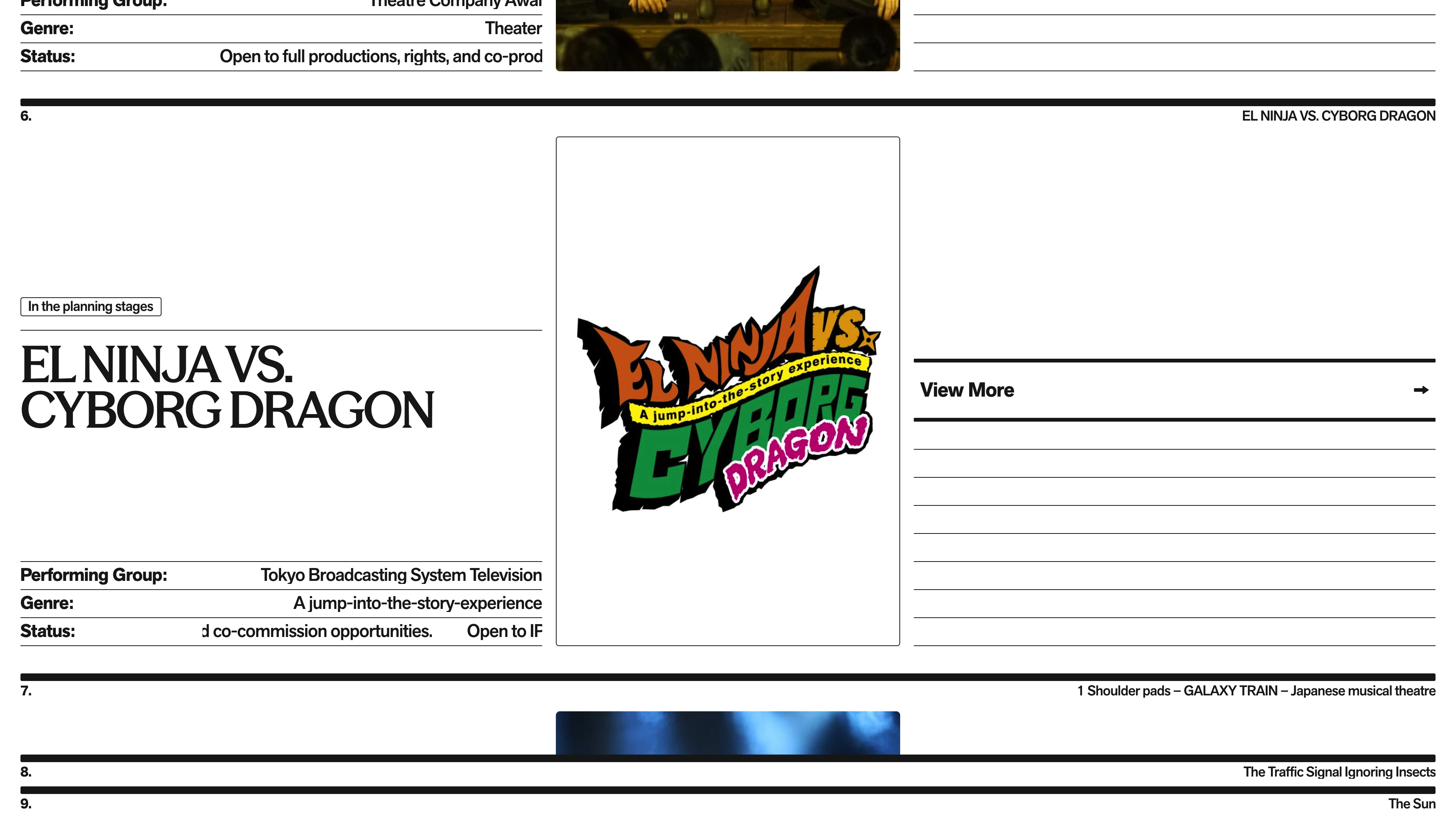 Full page screenshot of the SOIL website. SOIL is a JPASN project dedicated to bringing Japanese theater to the world. We …