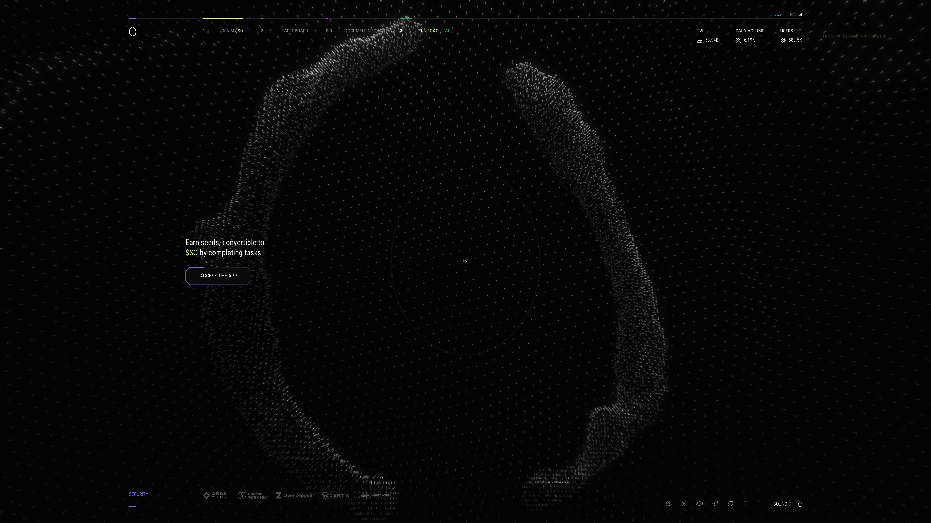 Full page screenshot of the Soul Protocol website. Soul Protocol is a decentralized finance (DeFi) protocol that provides seamless …