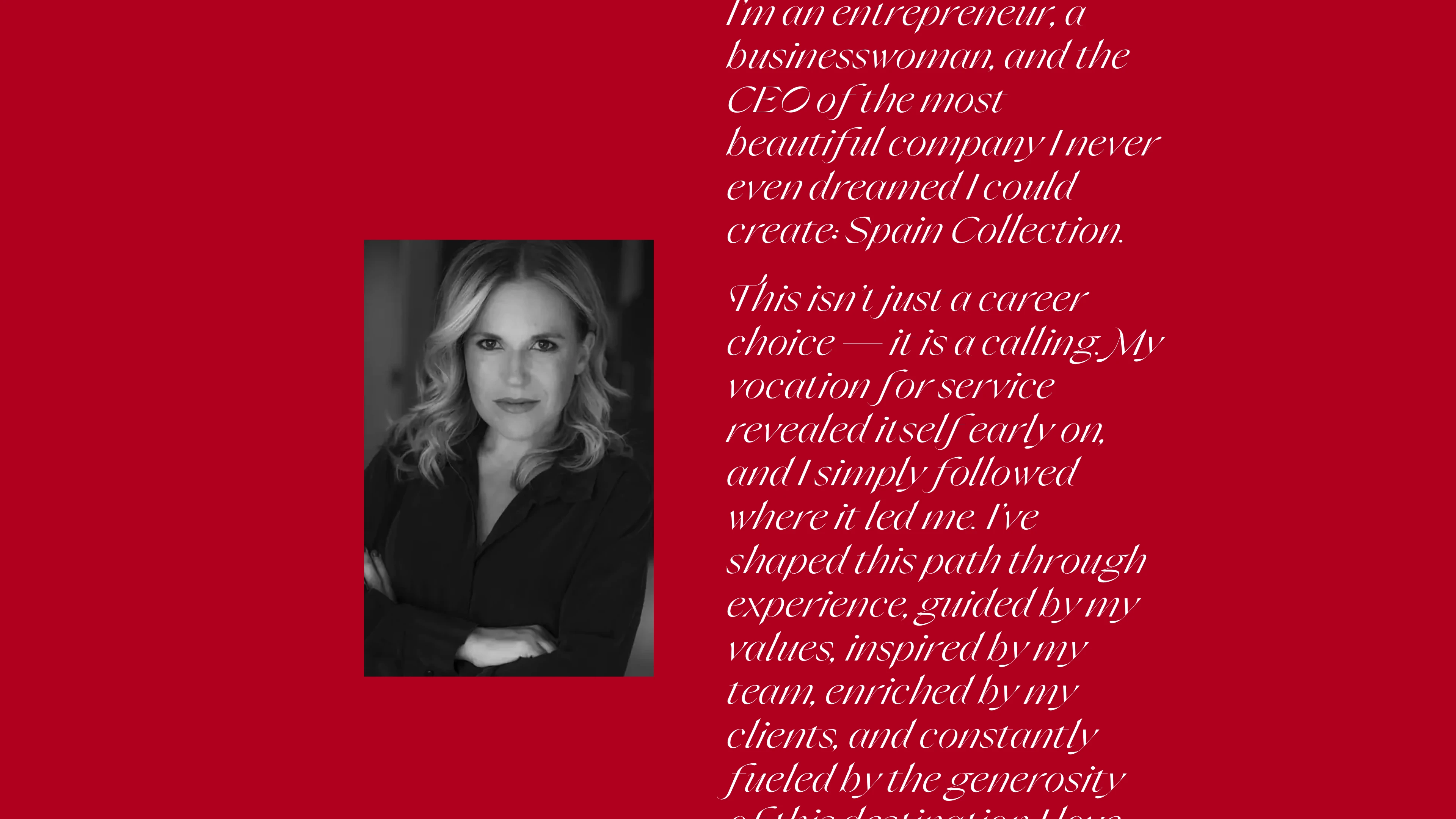 Full page screenshot of the Spain Collection website. Your trusted partner for travel, weddings and exclusive luxury stays in Spain & …