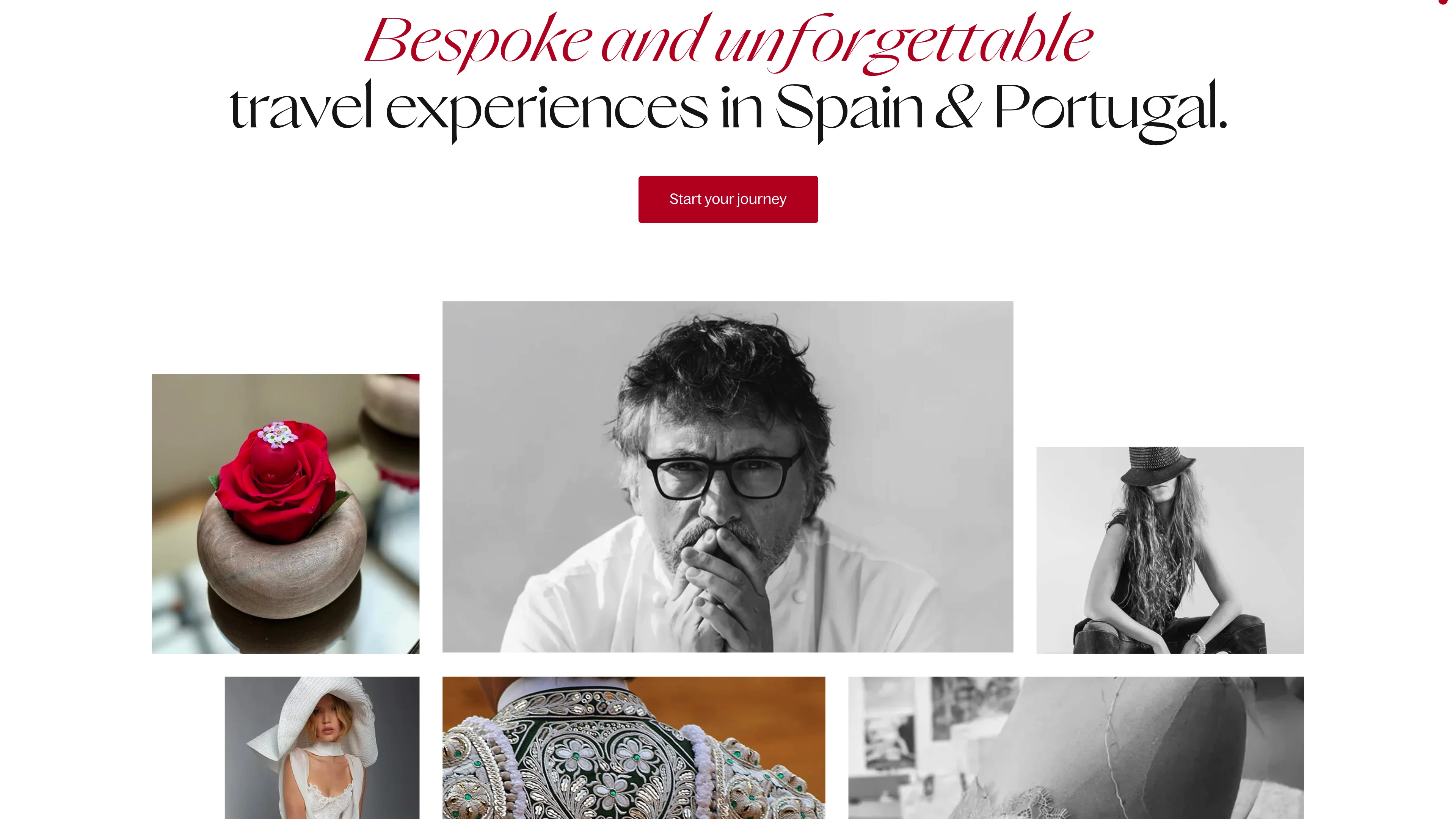 Full page screenshot of the Spain Collection website. Your trusted partner for travel, weddings and exclusive luxury stays in Spain & …