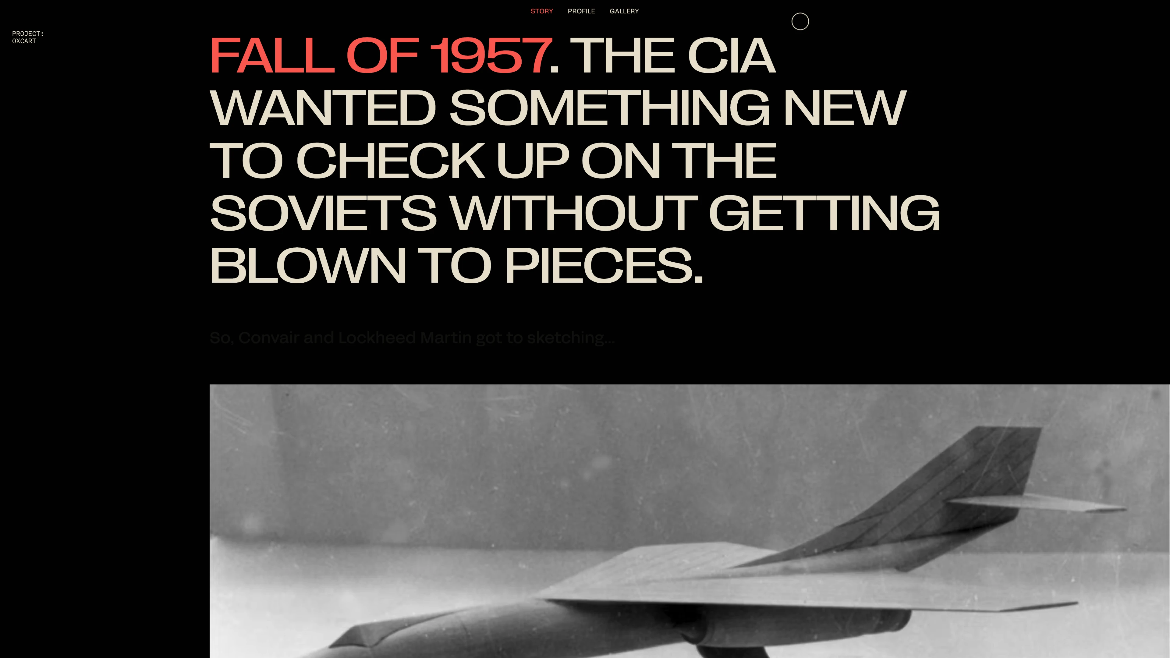 Full page screenshot of the SR Seventy website. The SR-71: The story behind the fastest manned jet on earth, 50-years and …