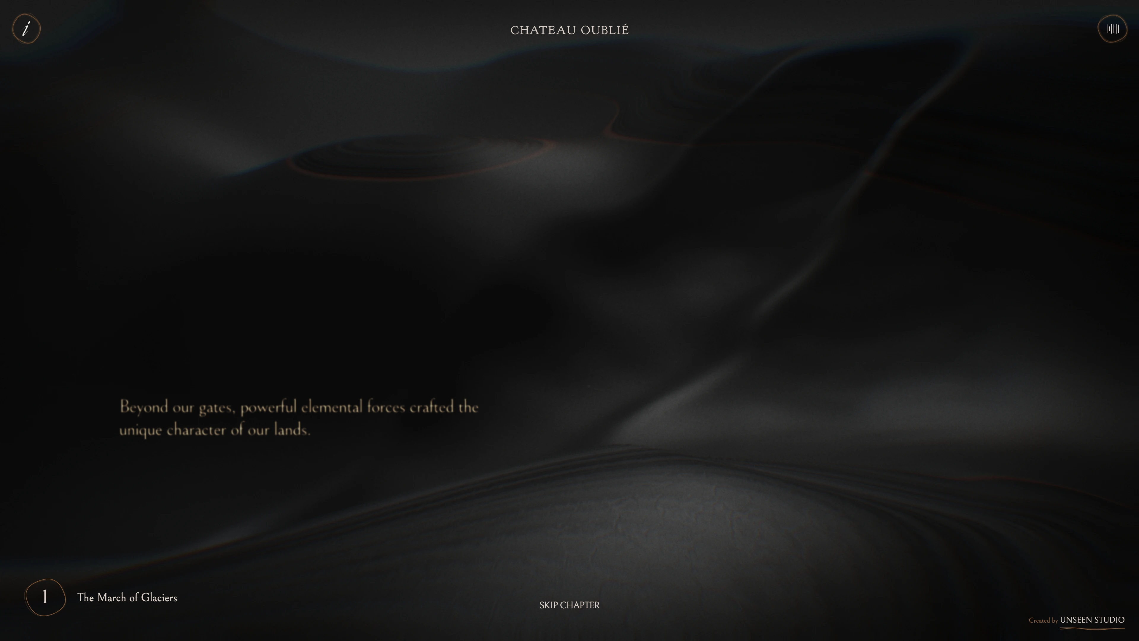 Full page screenshot of the The Symphony of Vines website. The Symphony of Vines is an interactive cinematic journey that tells the rich …